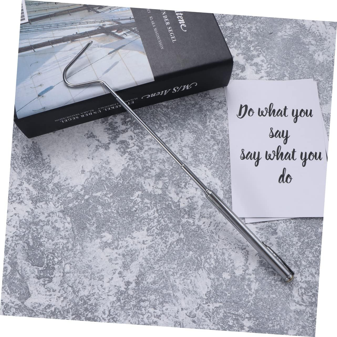 Generic Snake Tool Garbage Picker Spider Reptiles Sewer Cleaning Hook Handle Snake Hooks and Grabbers Snake Hook for Ball Reptile Handling Equipment Reptile Decor Poles Net Rat Kit Silver image number 5