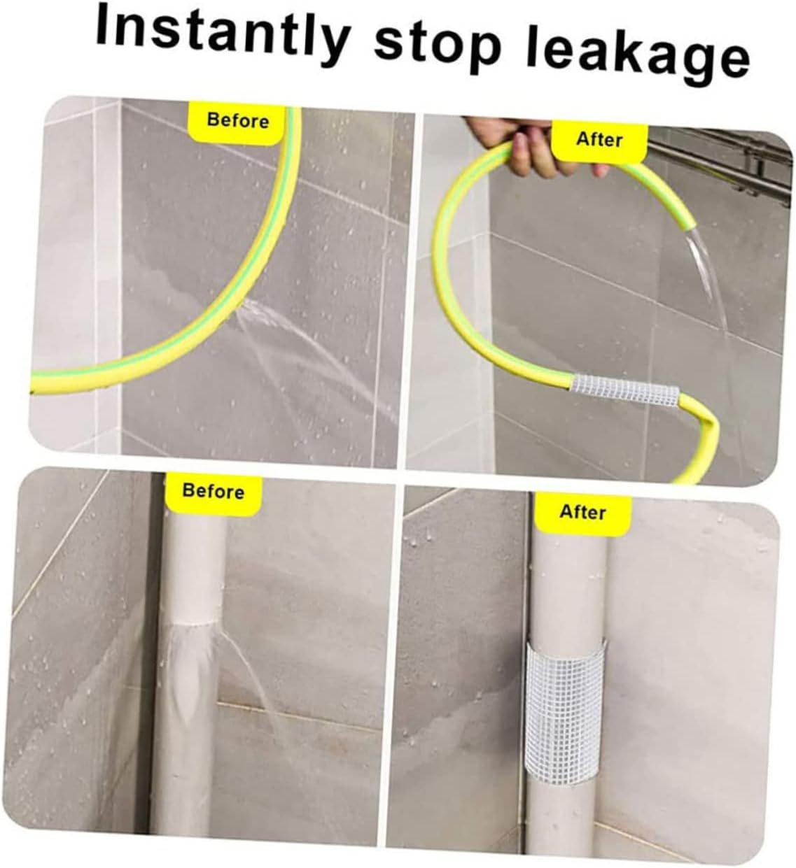 2 Rolls Butyl Repair Tape Super Aluminum Foil Tape for Roof Leaks Window Seals image number 2