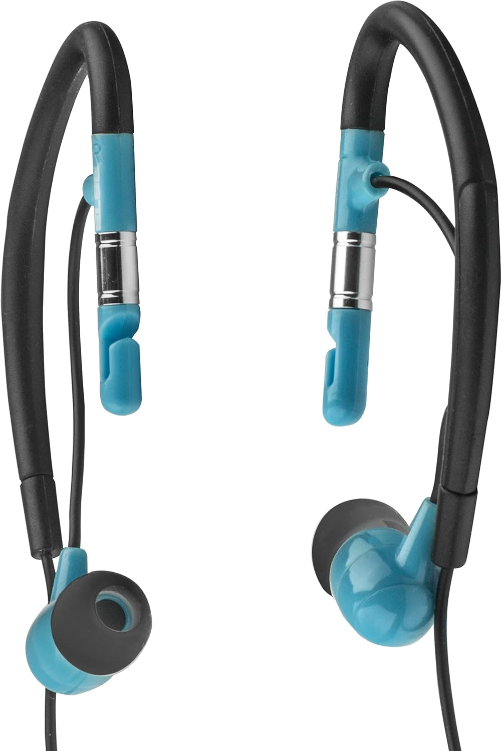 ELBE AU-009-DEP &ndash; Water Resistant Sports In-Ear Headphones &ndash; Black and Blue image number 2