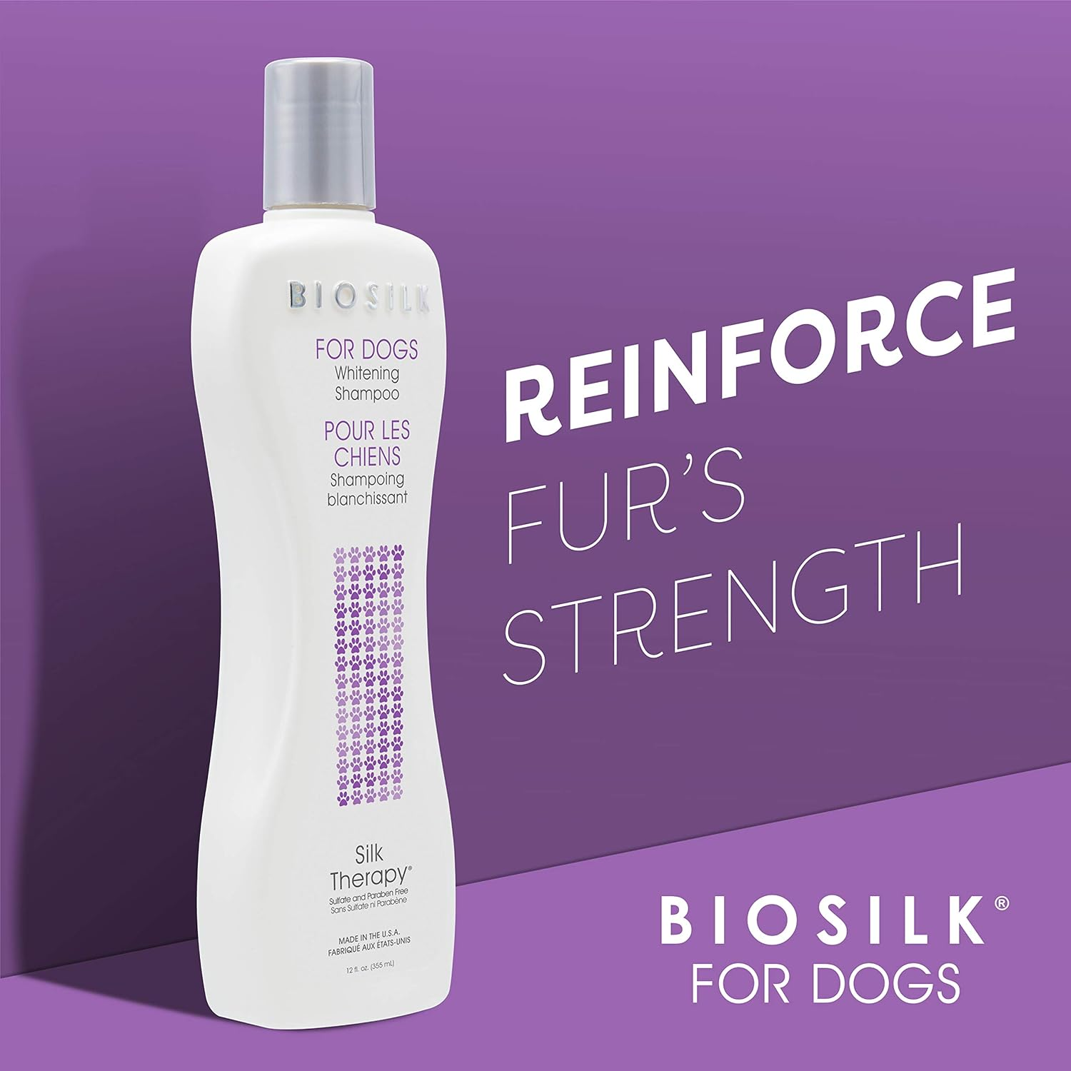 Biosilk Whitening Shampoo for Dogs 355 Ml image number 2