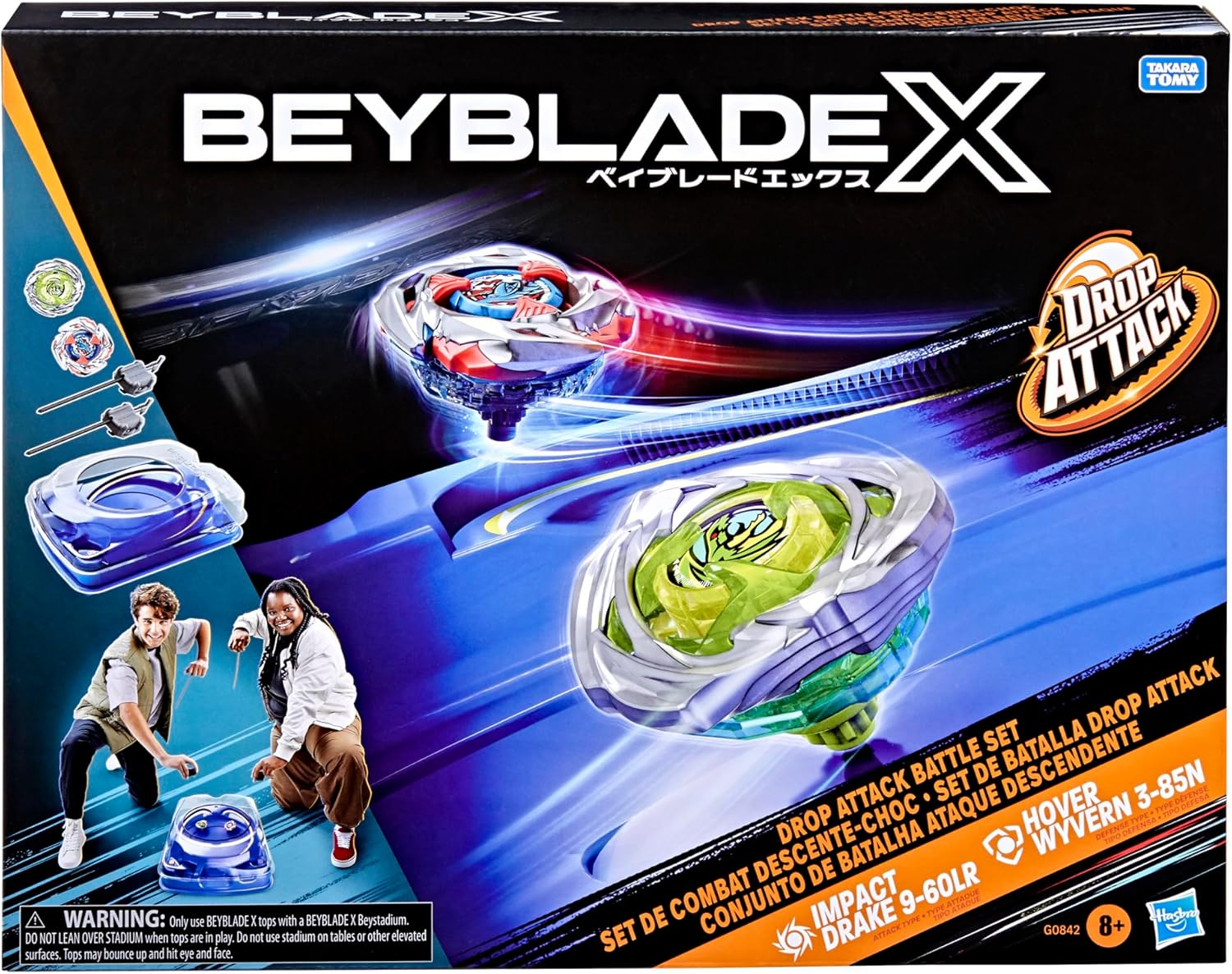 Hasbro Beyblade X Drop Attack Battle Set image number 1