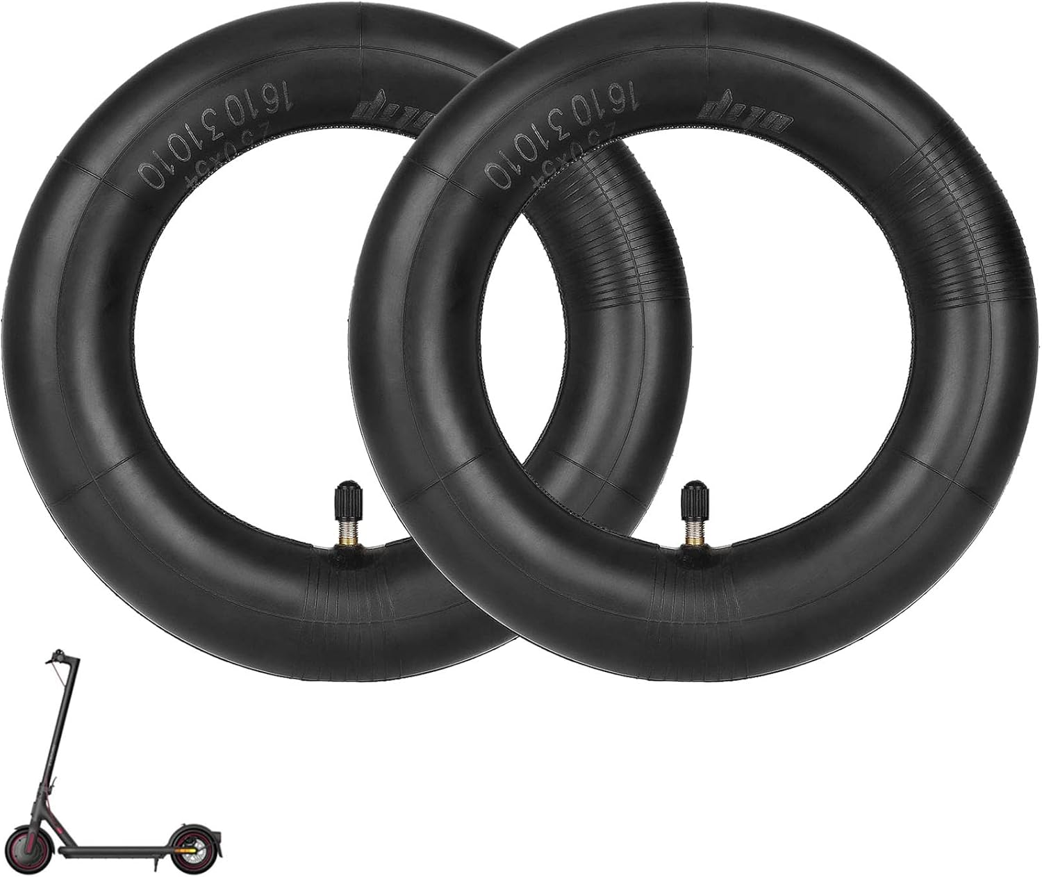 250 X 54 Thickened Tube for Xiaomi 4/4 Pro/4 Lite Electric Scooter 10 Inch Double Strength Inner Tube Tubes Replacement Wheels E Scooter Tube Replacement Tyres (Pack of 2) image number 2