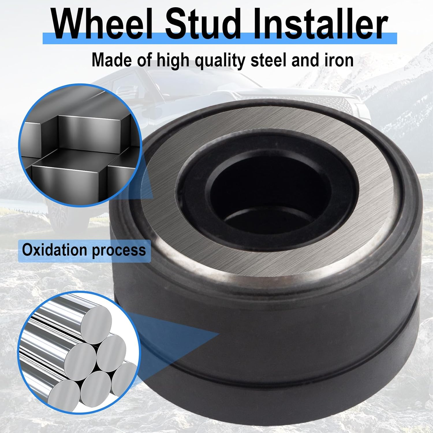 22800 Wheel Stud Installer, Tire Stud Tool, Wheel Stud Installer Tool, Wheel Stud Puller for Most All Automotive, SUV, Towed Vehicle and Light-Duty Truck image number 6