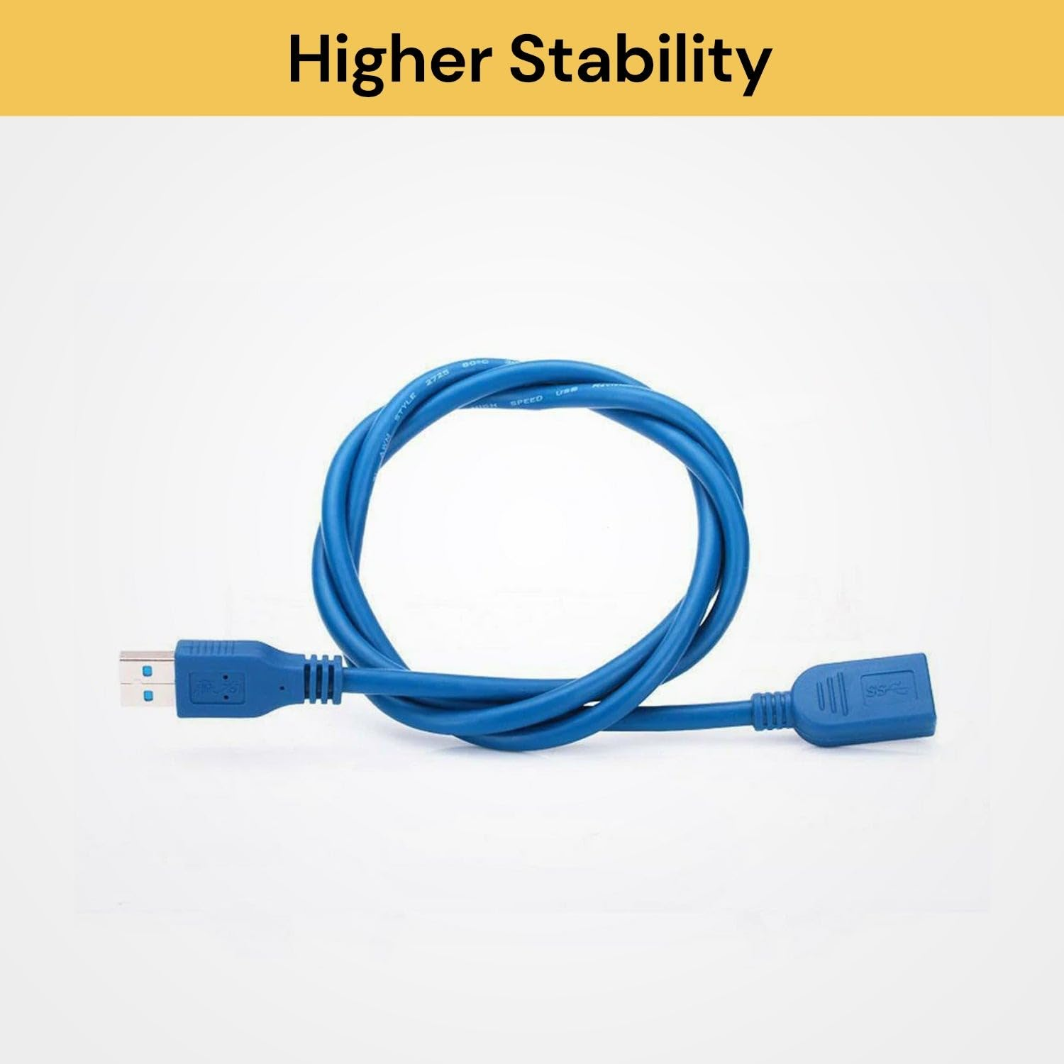 USB Extension Cable USB 3.0 Extender Type a Male to Female Cord High Speed Data Transfer Lead Compatible with Webcam, Gamepad, USB Keyboard, Mouse, Flash Drive, Hard Drive, VR, Xbox (5 M) image number 2