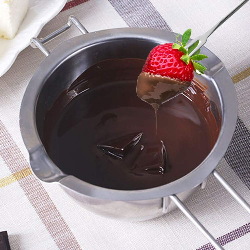 1000ML Upgrade Double Boiler Stainless Steel Melting Pot for Chocolate, Candle and Candy Making (34Oz) image number 2