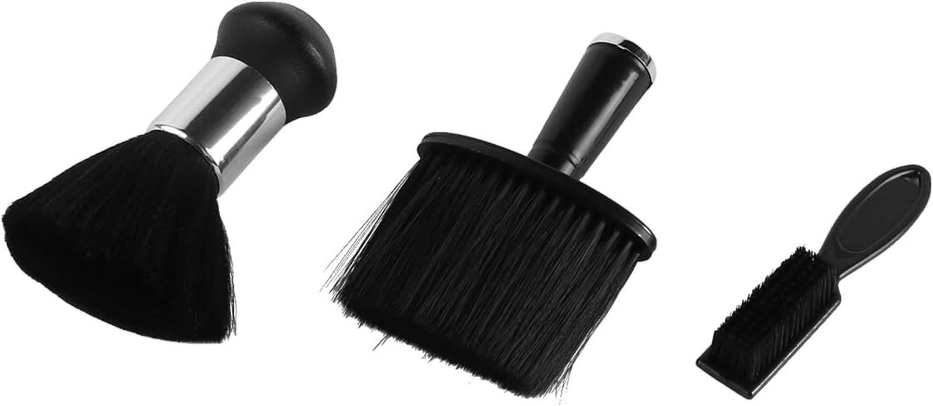 Laroal 3 Pieces Hair Brush Hair Trimmer Cleaning Brush Neck Dust Cloth Hairdressing Accessories Hairdressing Brush for Brushing Hair around Neck and Ears after Haircut image number 5