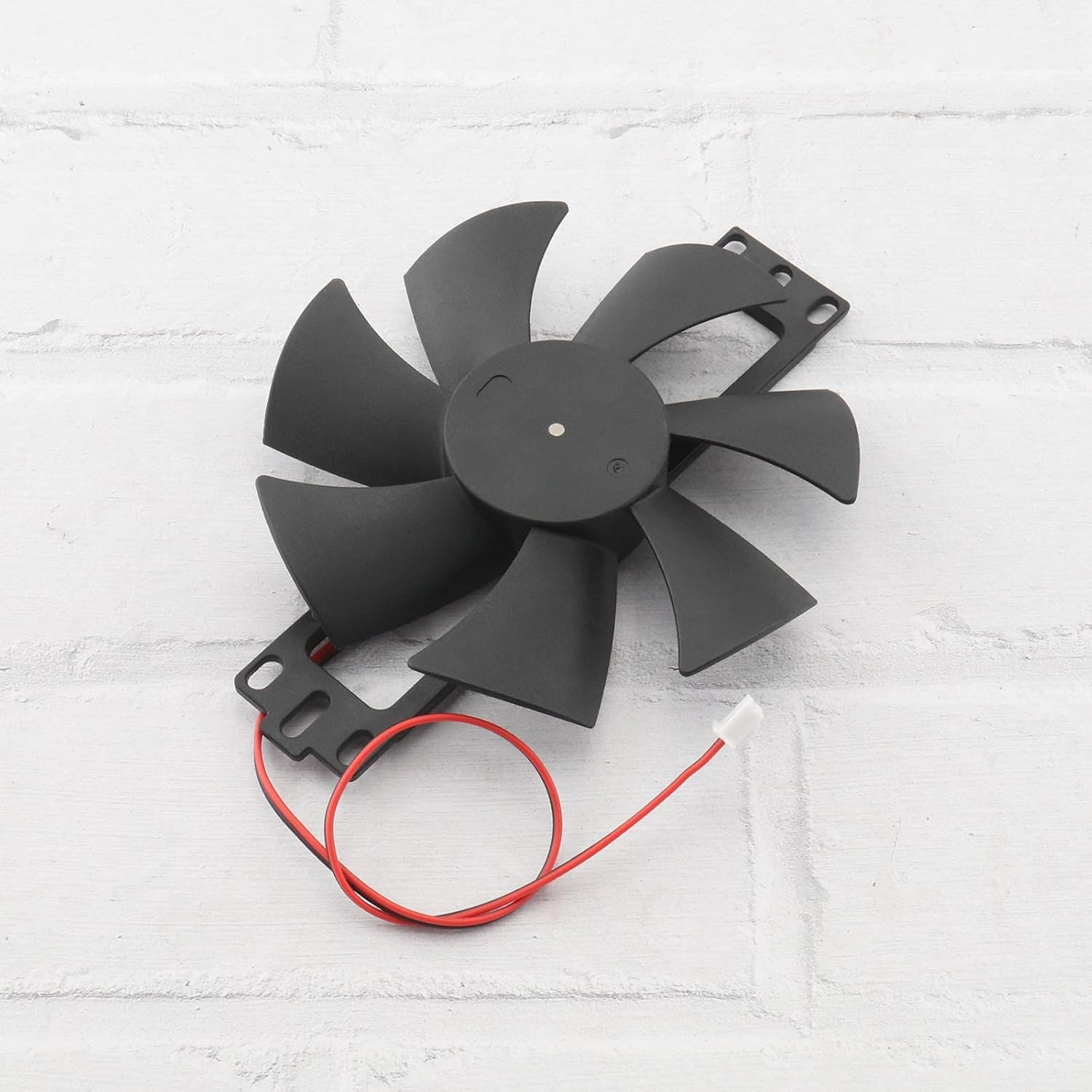 Ecsing Induction Cooker Fan 18V Kitchen Fan Total Length 14.4Cm Fan Blade Diameter 11Cm Hole Diameter 2.3Cm Wire Length 30Cm Low Noise Universal Fan Black