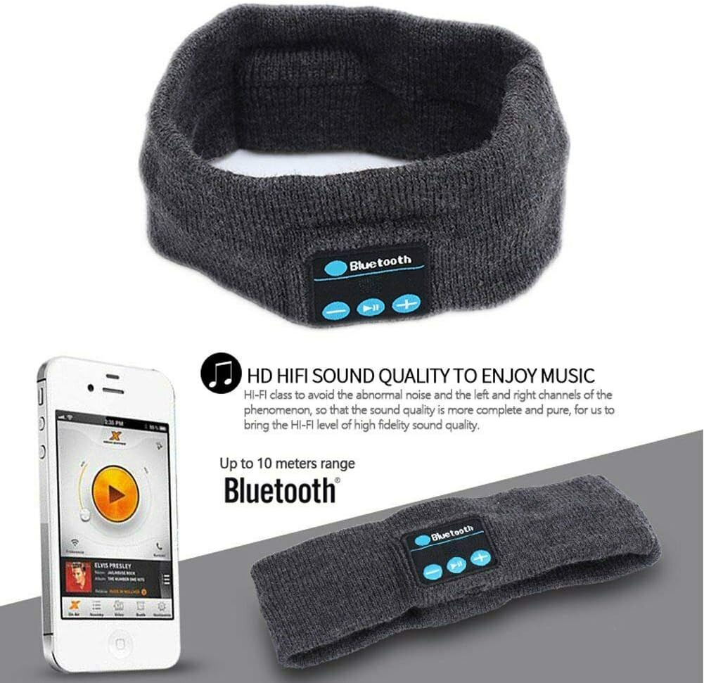 OZSTOCK Wireless Bluetooth Stereo Earphone Headphone Sports Sleep Headset Headband with Mic (Black) image number 2