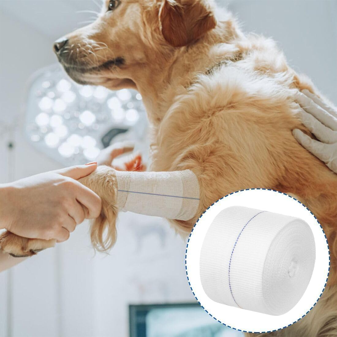 Elastic Tubular Support Bandage, 1 Roll Two Way Stretch Tubulars Bandage, Stretch Dressing Retainer Gauze Stockinette Tubing,Tubular Elastic Sport Bandages image number 3