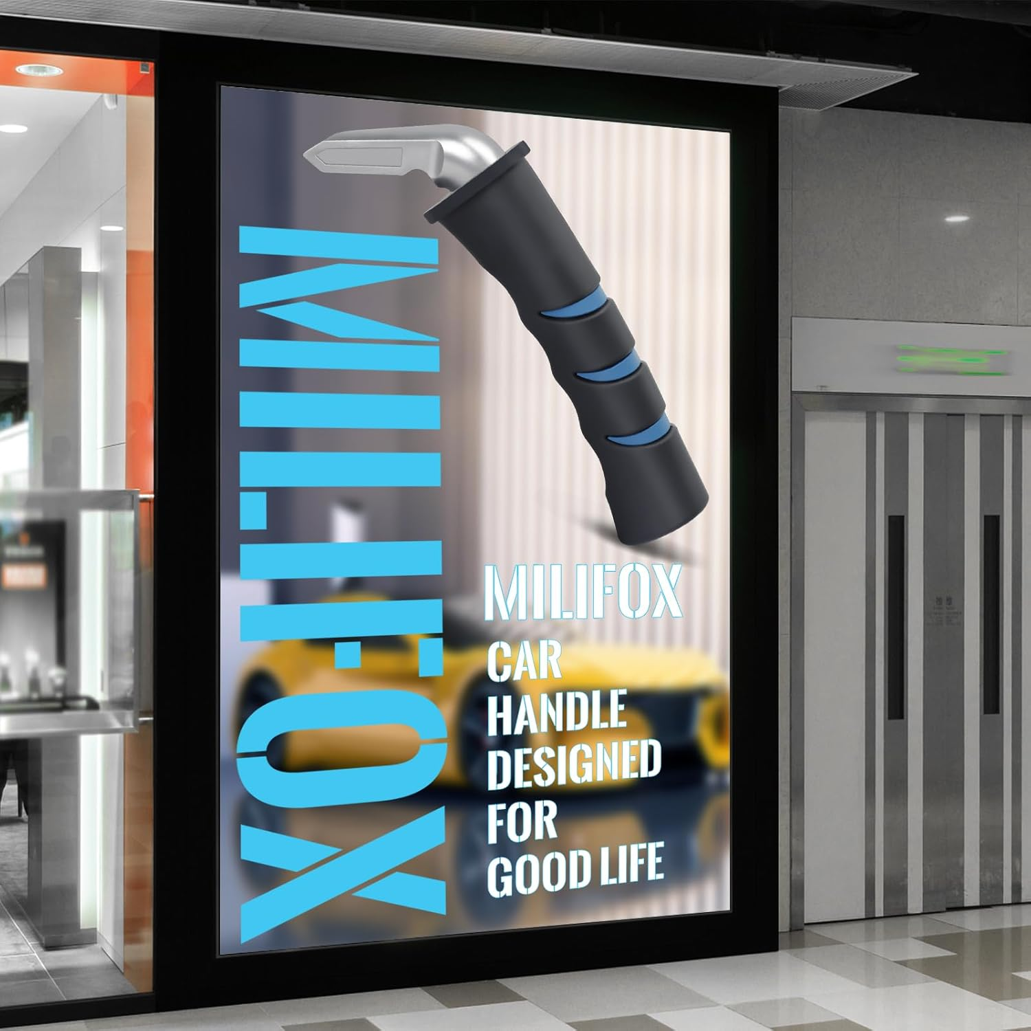 Milifox 1 Pack Car Door Handle for Elderly - Vehicle Support Assist for Handicapped, Portable Auto Suitable for Seniors, Handicap, Injured