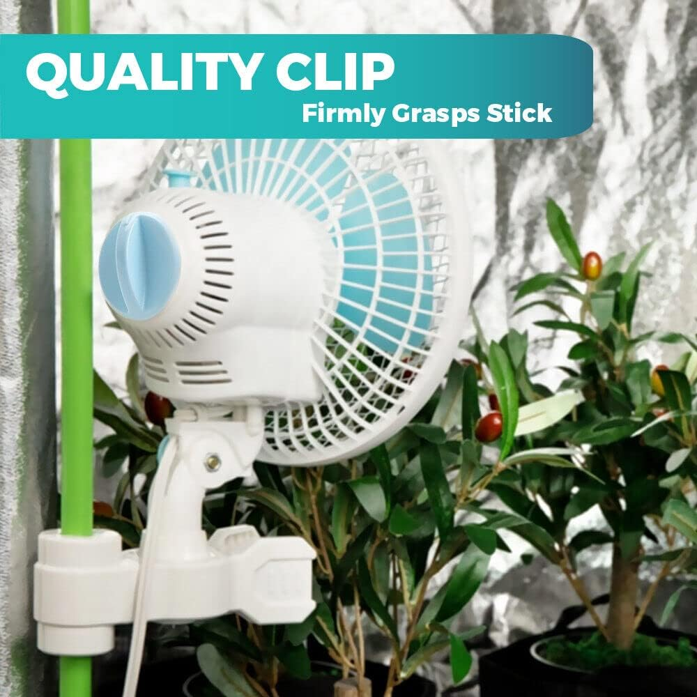 Yarra Supply Portable Clip Fan 2 Speed Hydroponic 6" Oscillating Clip Fan 230Mm Portable Personal Fan for Baby Stroller, Bunk Bed, Camping,Bike image number 4