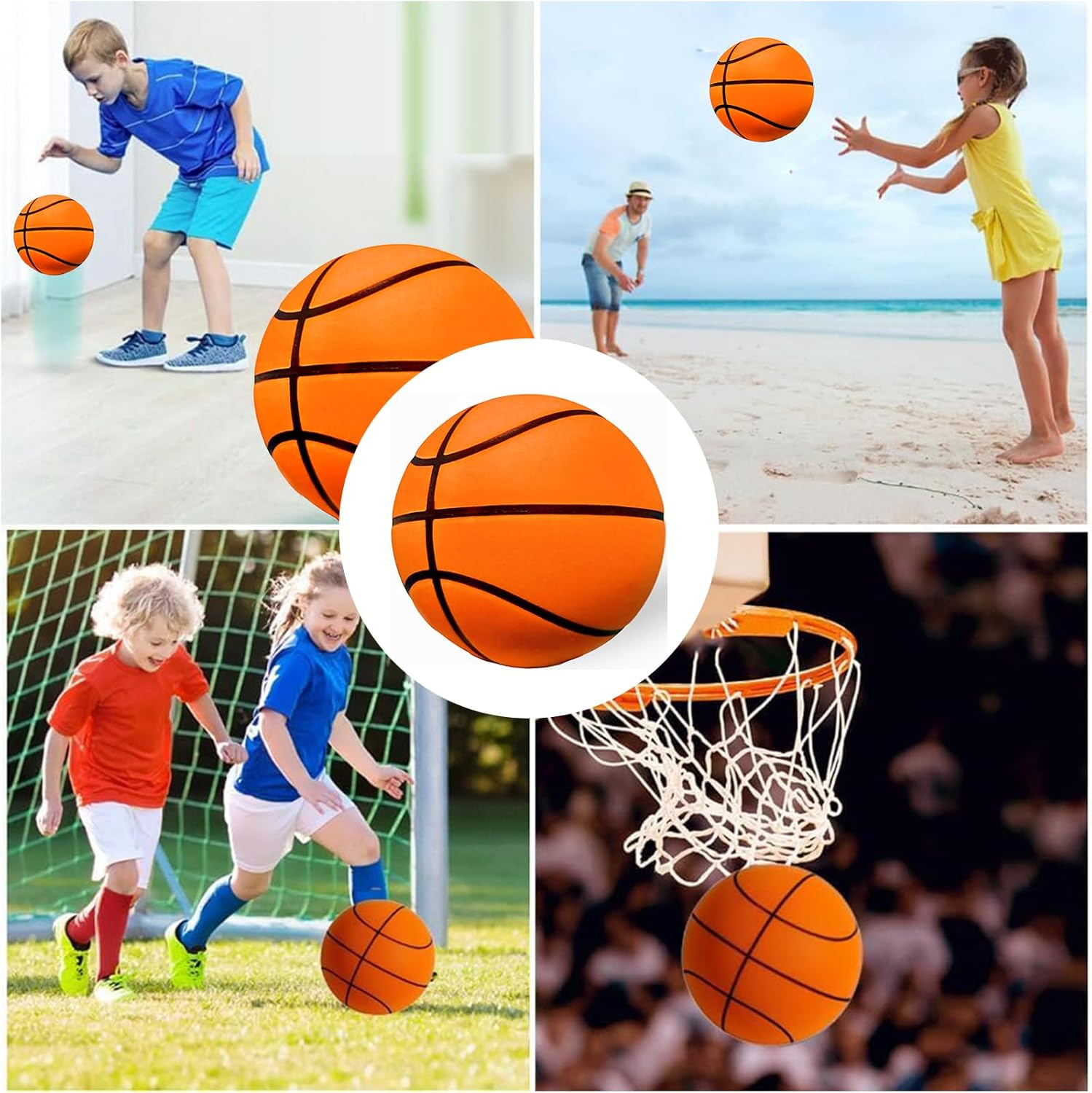 Silent Basketball, 2025 Upgrade Dribble Silent Basketball, Foam Indoor Training Quiet Ball image number 5