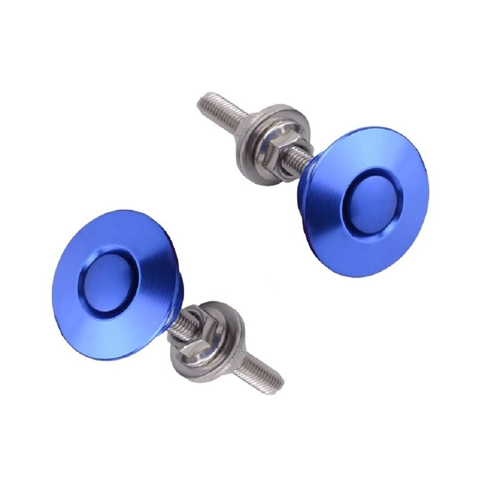 2 Pack Quick Release Latch Universal 2.44In/62Mm Diameter Universal Aluminum Alloy Push Button Quick Latch Hood Pins Lock Clip Kit for Auto Car Hood Pins Lock (2 Pack-Black Pro)