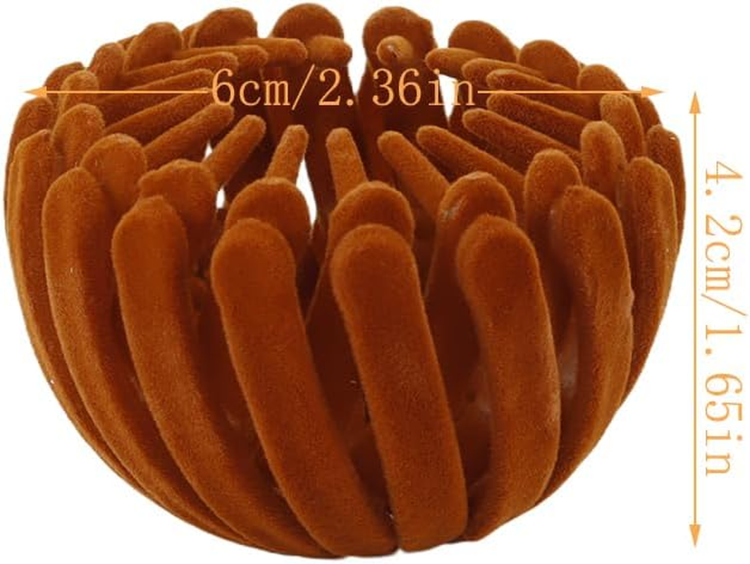 Orivin 8 PCS Elegant Bird Nest Hair Clips, Expandable Knot Maker for Women, Hair Accessories for Women, Flexible Ponytail Holder image number 3