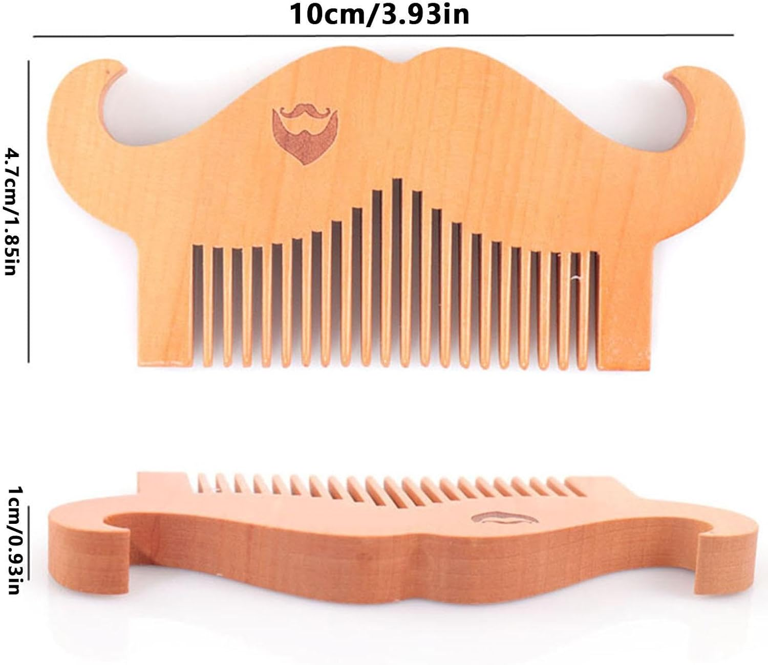 Gihioue Men'S Wooden Beard Comb, Beard Care Comb, Comfortable Touch Beard Com Com - Male Hair Styling Brush Facial Hair Cleanser for Dad image number 3