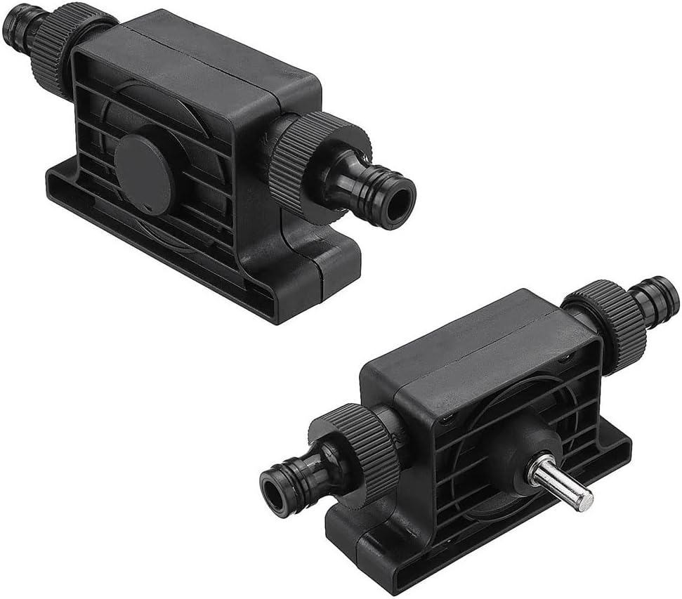 Yakamoz Portable Electric Drill Pump,Self Priming Water Transfer Pump, Plastic Stainless Steel Mini Portable Centrifugal Pump Kit for Oil & Fluids Diesel, Kerosene, Water image number 2