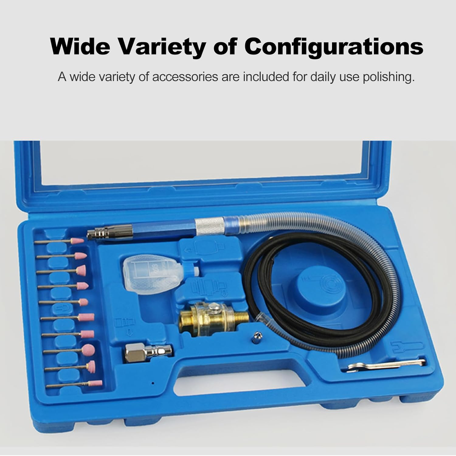 Air Die Grinder Kit, Pneumatic Pencil Die Grinder with Speed Switch, Lightweight Pneumatic Pencil Grinder for Polishing, Engraving image number 3