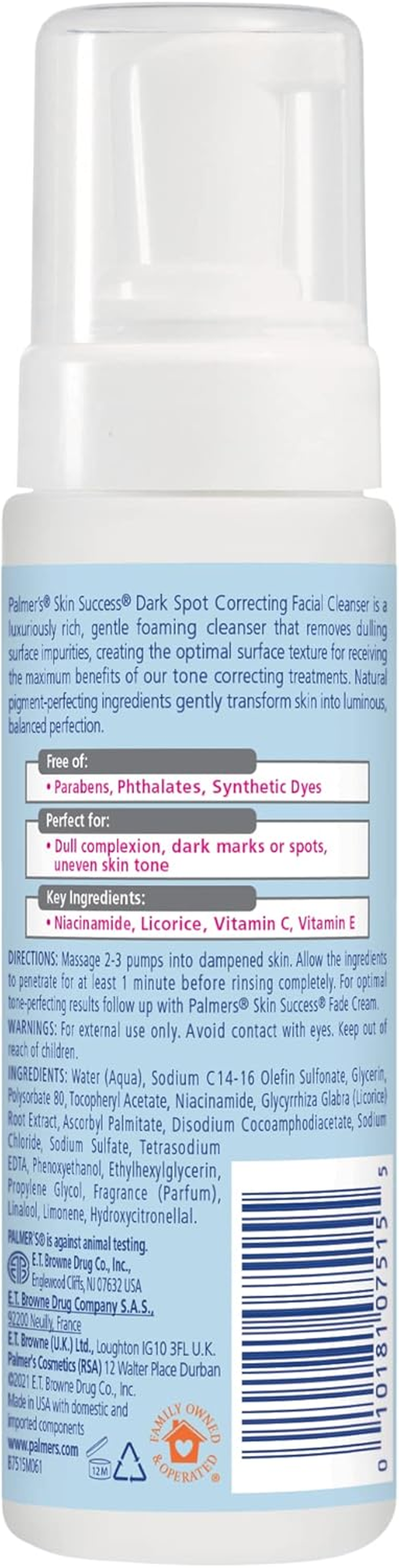 Palmer'S Skin Success Dark Spot Correcting Facial Cleanser 150Ml image number 1