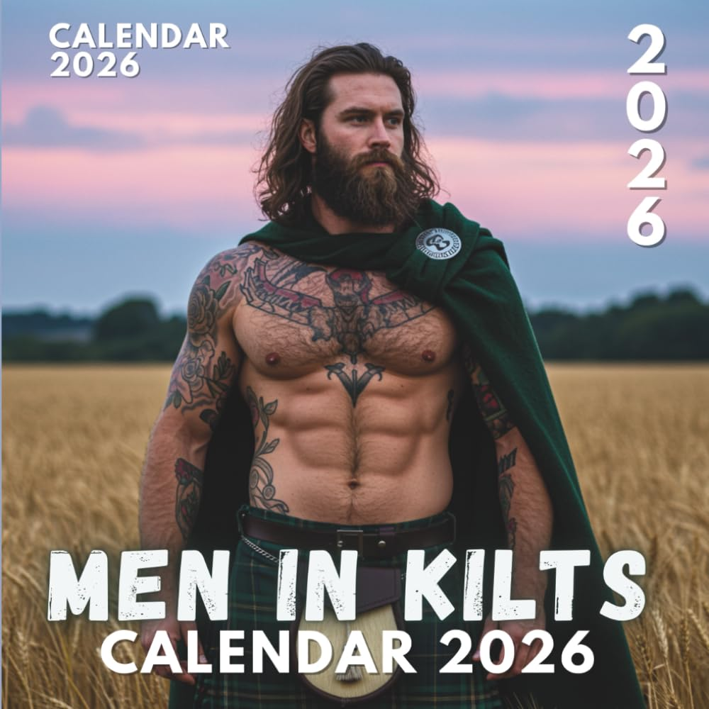 Men in Kilts Calendar 2026: Modern Men in Bold Tartan Looks