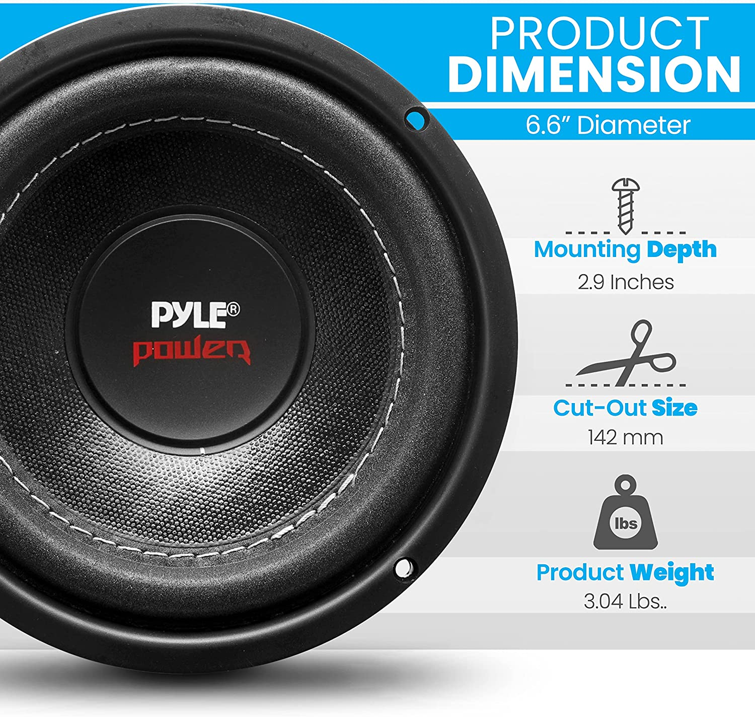 Pyle PLPW6D 6-Inch 600 Watt Dual 4 Ohm Subwoofer image number 2