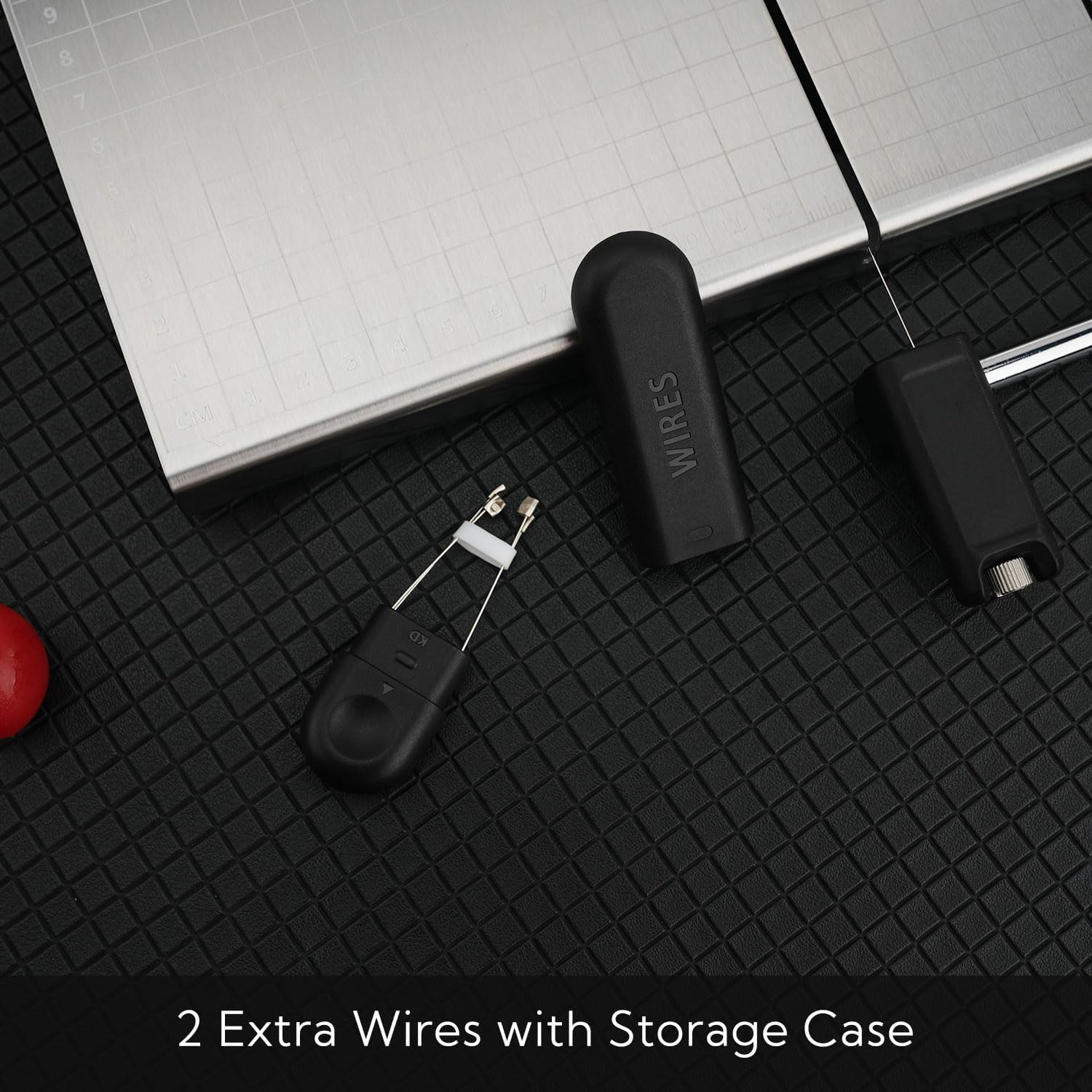 KITCHENDAO Replaceable Wire Cheese Slicer with Board and Measuring Grids,Tightness Adjustable Cheese Slicer, Stainless Steel Metal Cheese Cutter for Block Cheese, Dishwasher Safe, with 2 Extra Wires image number 2