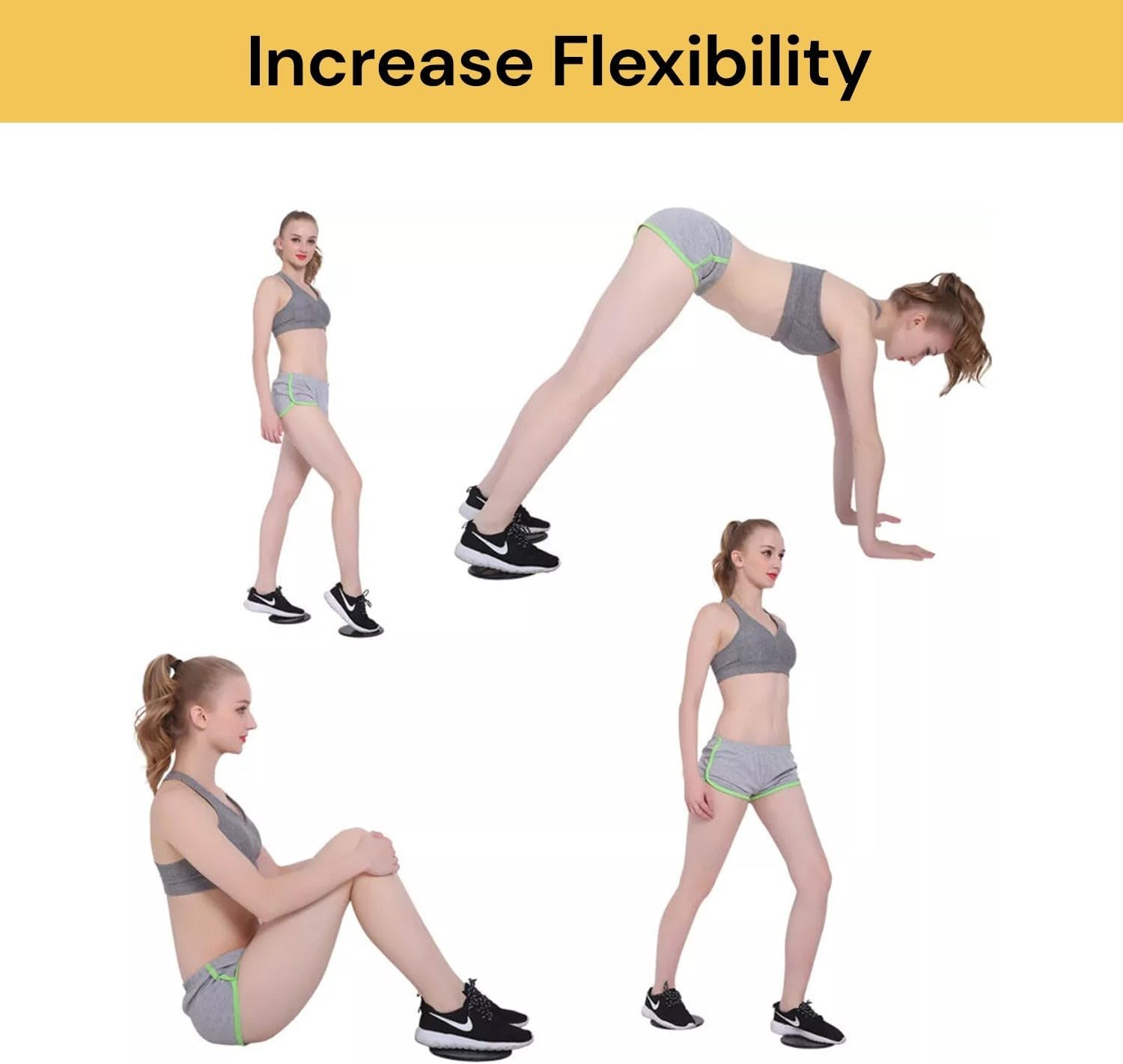 EZONEDEAL 2Pcs Dual Sided Gliding Discs Core Sliders Ultimate Core Trainer- Gym Home Abdominal Total Body Workout Equipment. Use on ALL Surfaces. image number 4