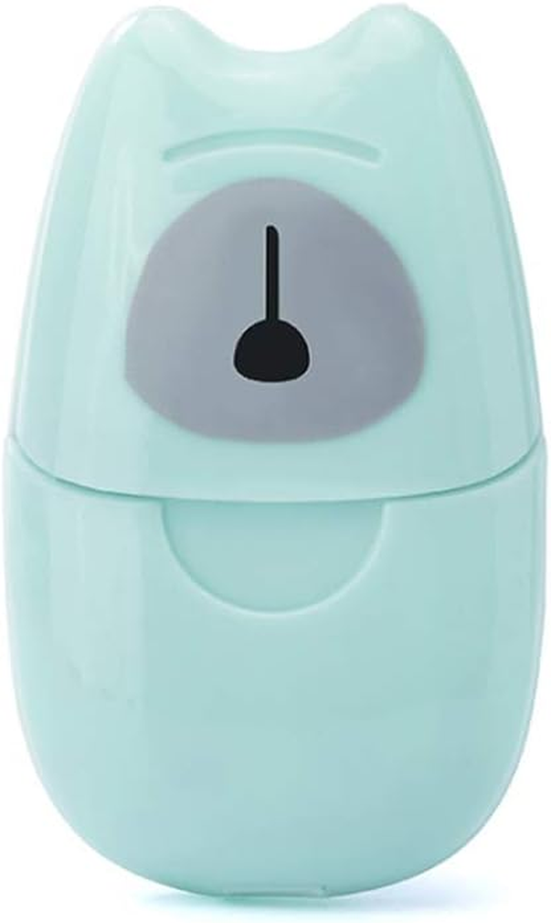 KISEER 6 Boxs (300 Sheets) Mini Portable Travel Soap Paper Sheets Disposable Hand Washing Bath Scented Paper Soap for Outdoor, Camping Hiking (Colorful)