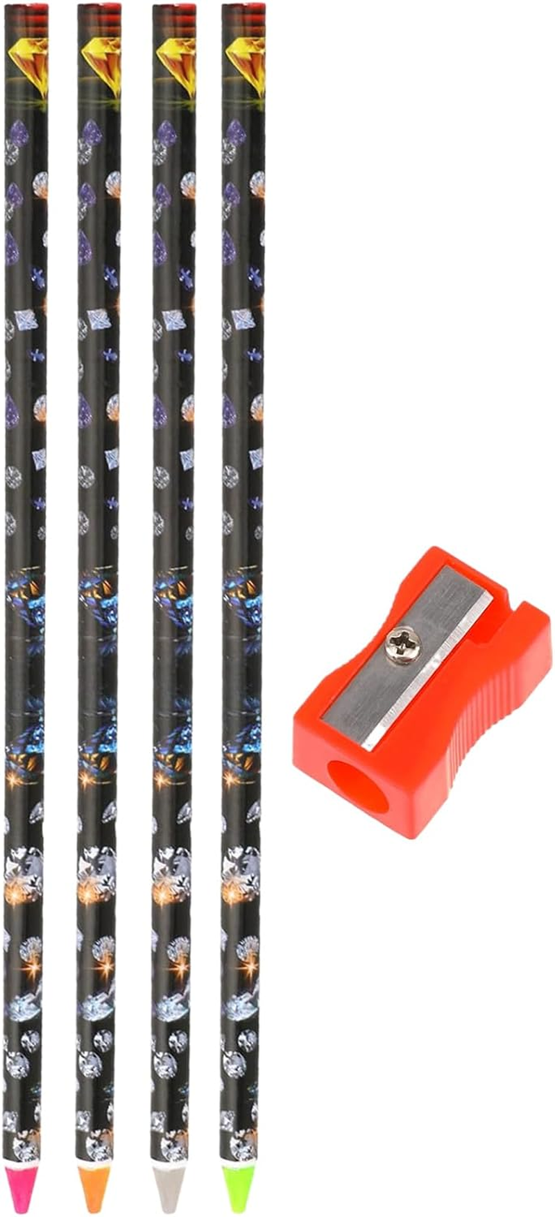 Rissunkv Rhinestone Pen Tool, Set of 4 Wax Pencils for Gem Painting, Non-Slip Grip, Reusable Crafting Supplies, Lightweight Art Design Pen for Costume Decoration Phone Bedazzling image number 4