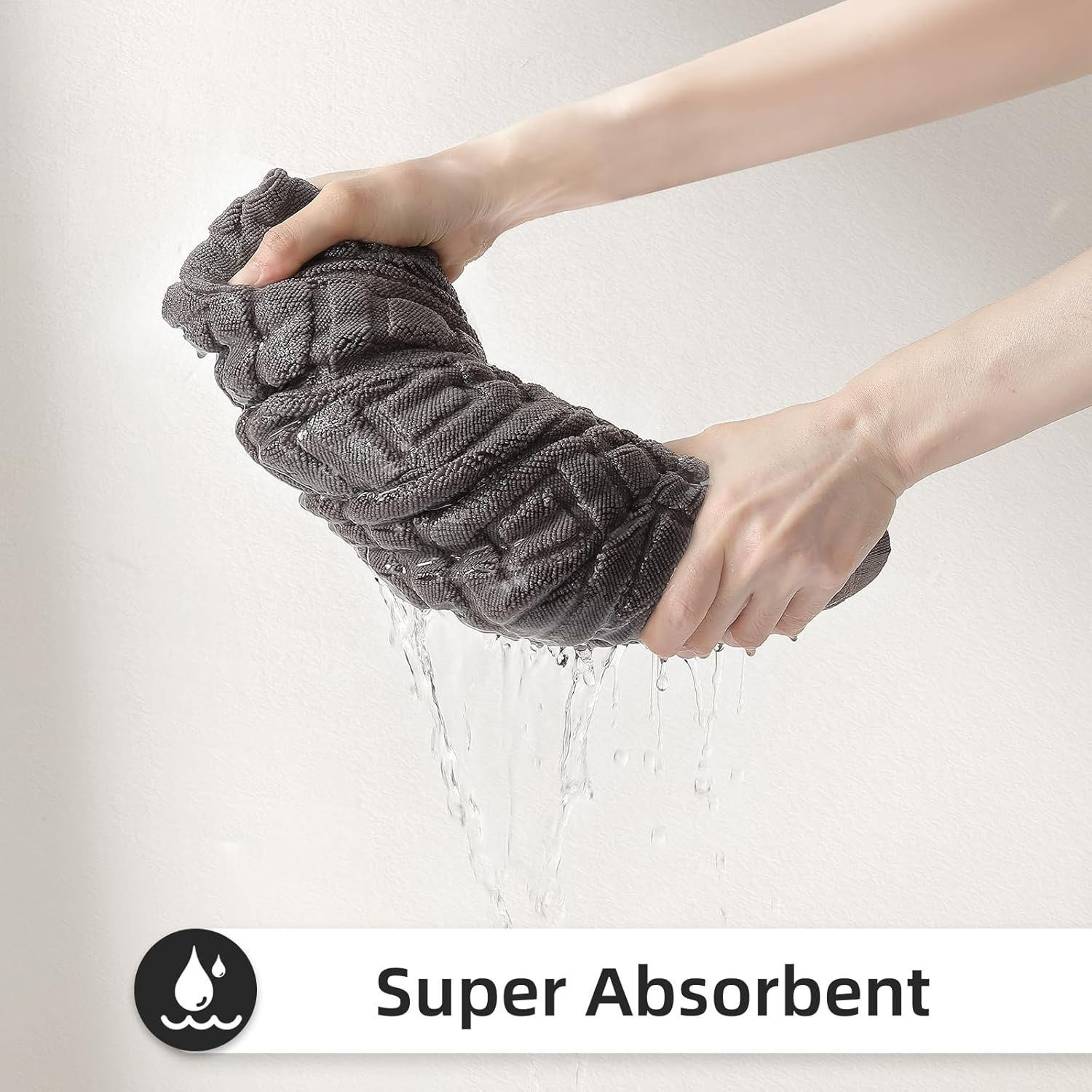 Luxury Bath Mats Set of 2 50 X 80Cm Extra Large Premium Combed Cotton Super Soft & Absorbent Bathroom Floor Towels Hotel Quality Machine Washable (Not Bath Rug) (Gray) image number 6