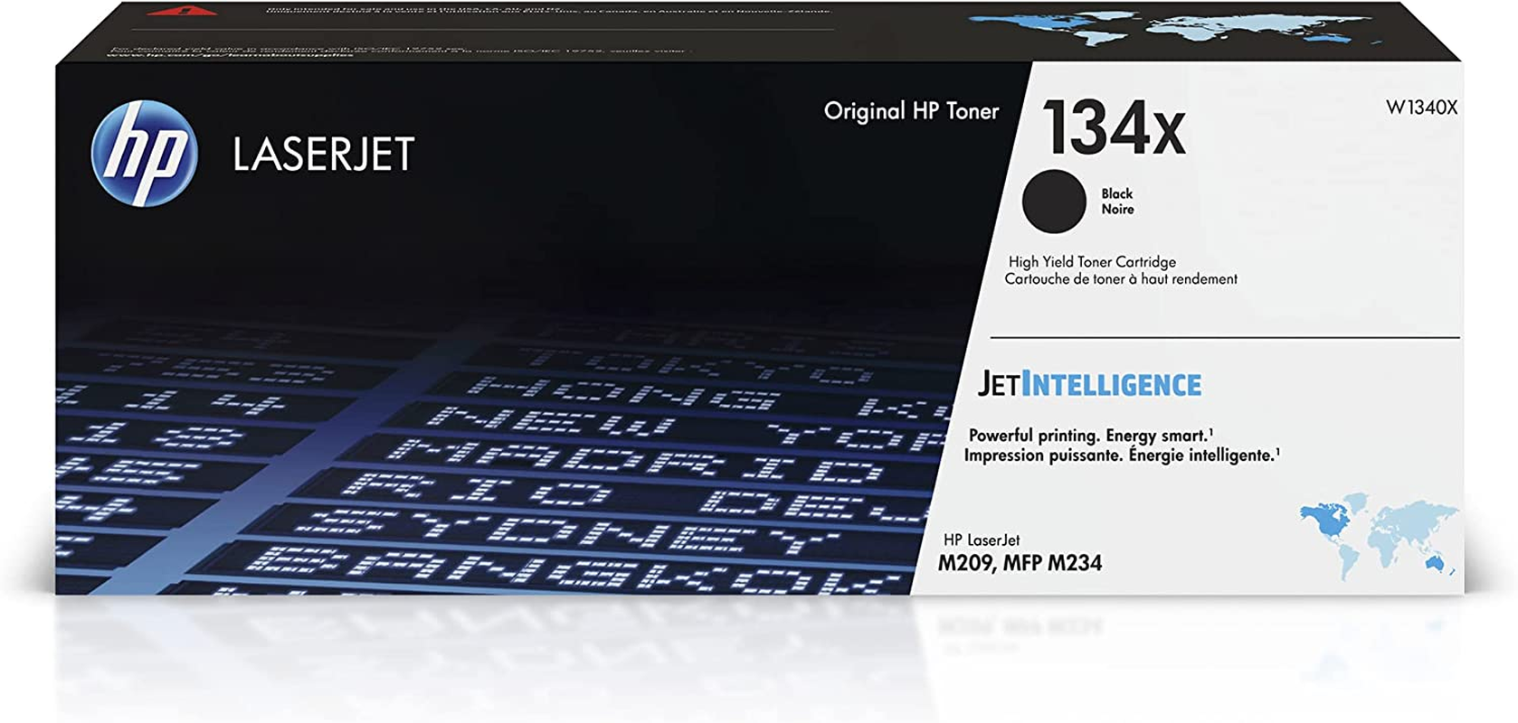 Original HP 134X Black High-Yield Toner Cartridge | Works with HP Laserjet M209 Series,