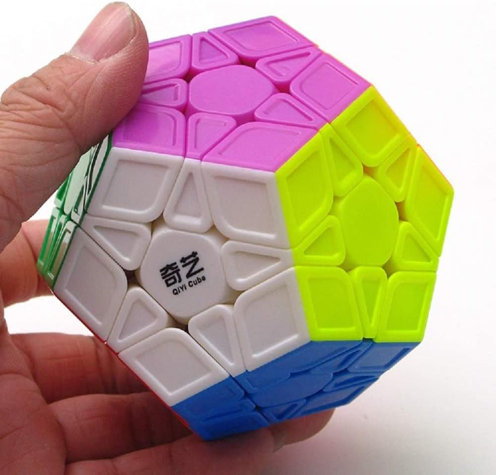 Willking Qiyi Megaminx Speed Cube Sculpted Stickerless 3X3 Pentagonal Dodecahedron Speed Cube Puzzle Toy (Qiheng S Version) image number 1