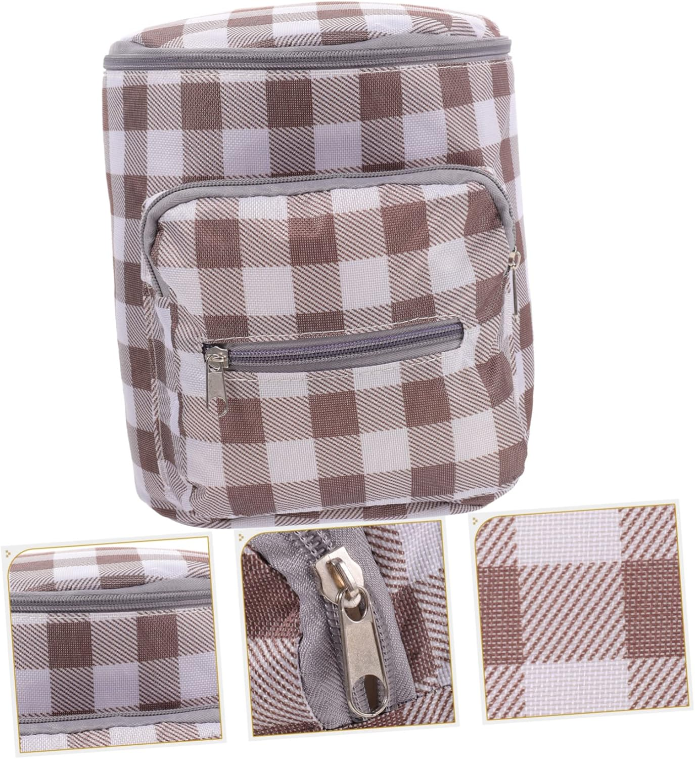 2Pcs Portable Nursery Bag for Newborns Diaper Bag Bottles Storage Mom Women for Travel and Daily Use image number 4