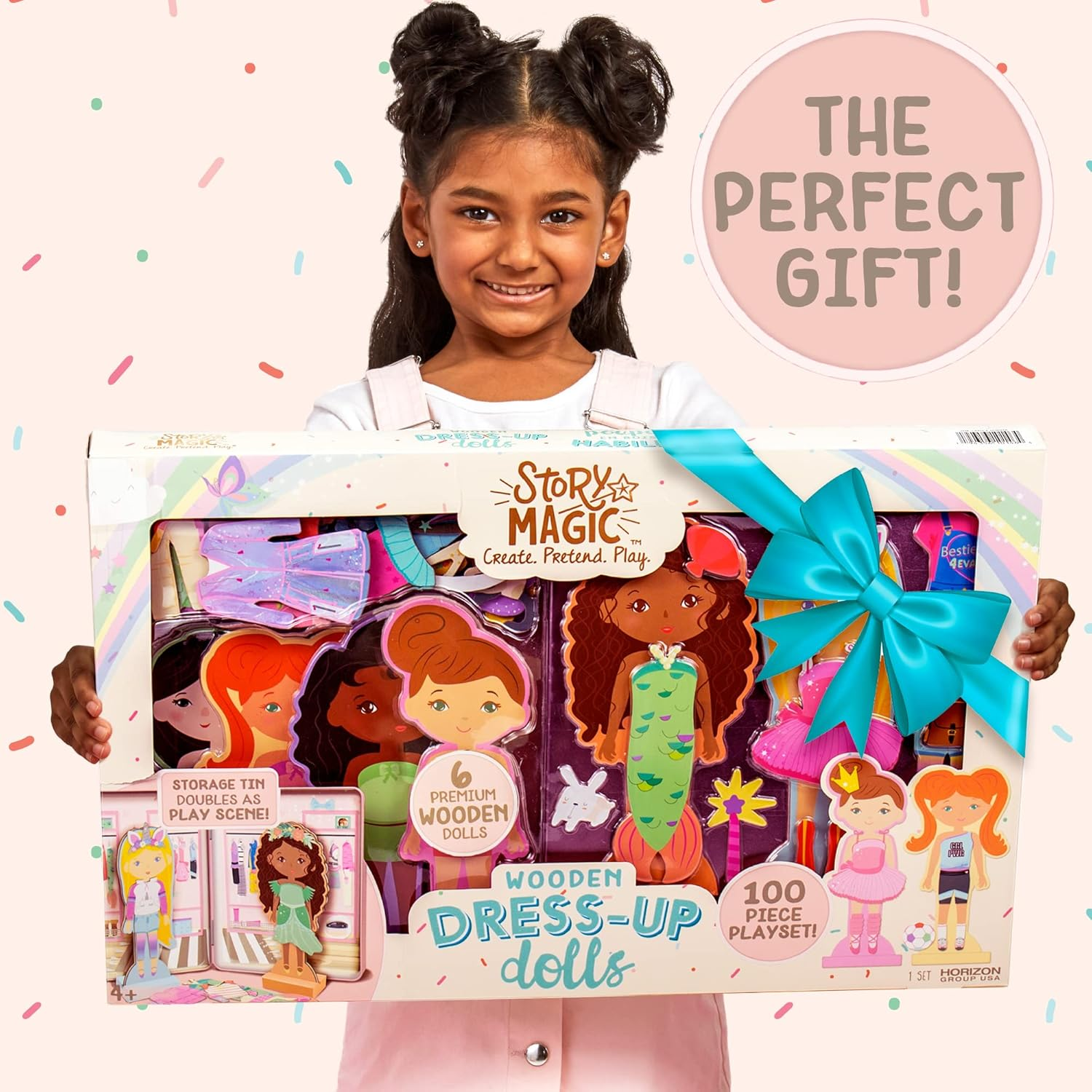 Story Magic 1536378 Wooden Dress up Dolls, Other image number 1