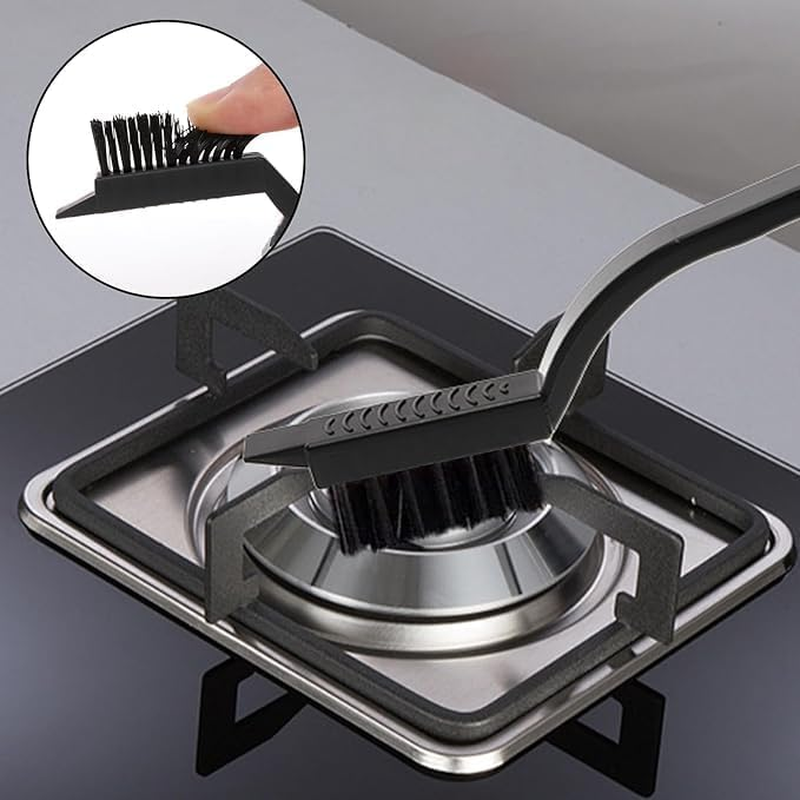 11Pcs Crevice Cleaning Brush Set &ndash; Heavy-Duty Grout & Corner Scrub Brushes, Deep Groove Cleaner Tools for Bathroom, Kitchen, Toilet & Tile &ndash; Hard Bristle Detailing Brushes for Home Essentials. image number 1