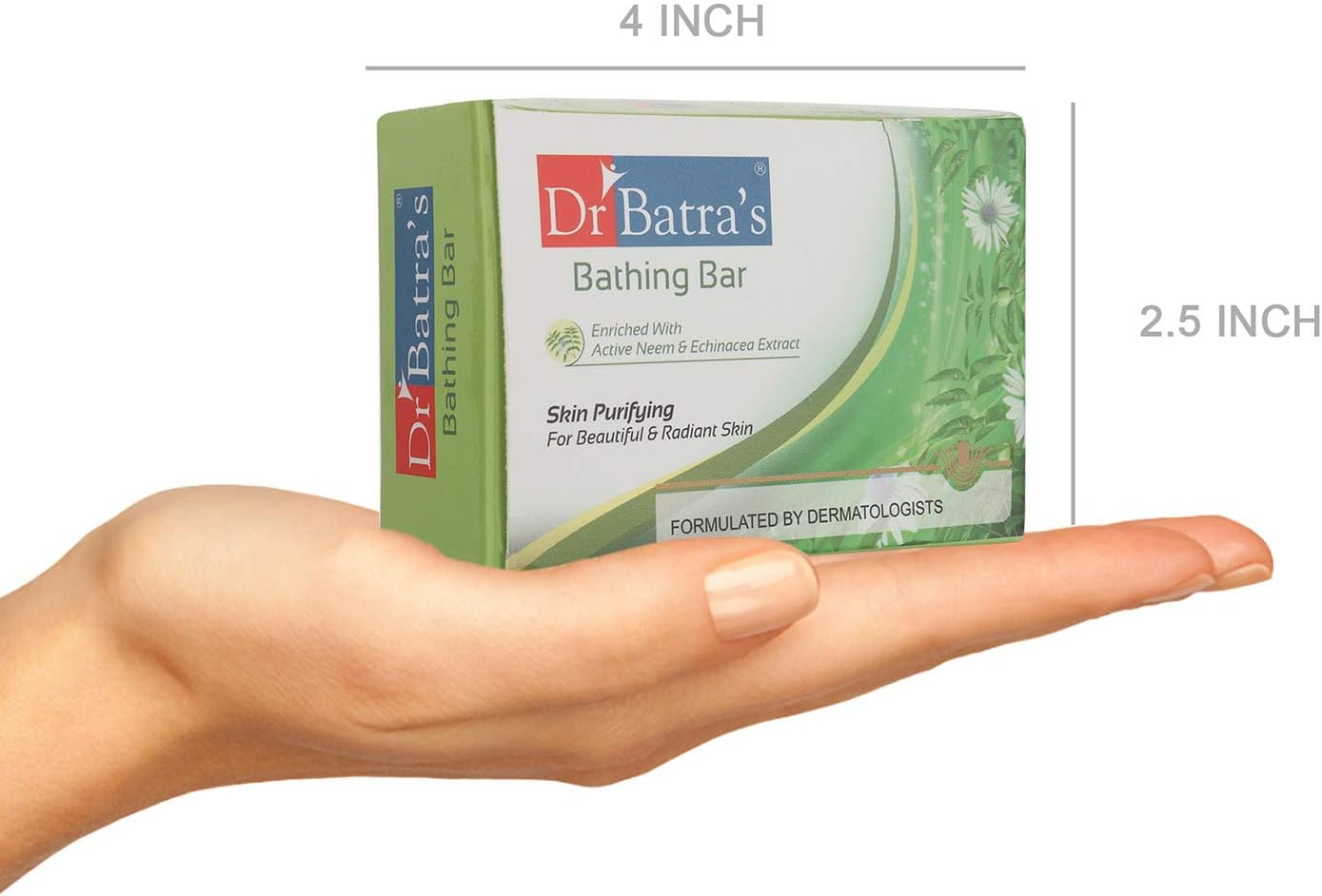 Dr Batras Skin Purifying Bathing Bar, 125G (PACK of 3) image number 1