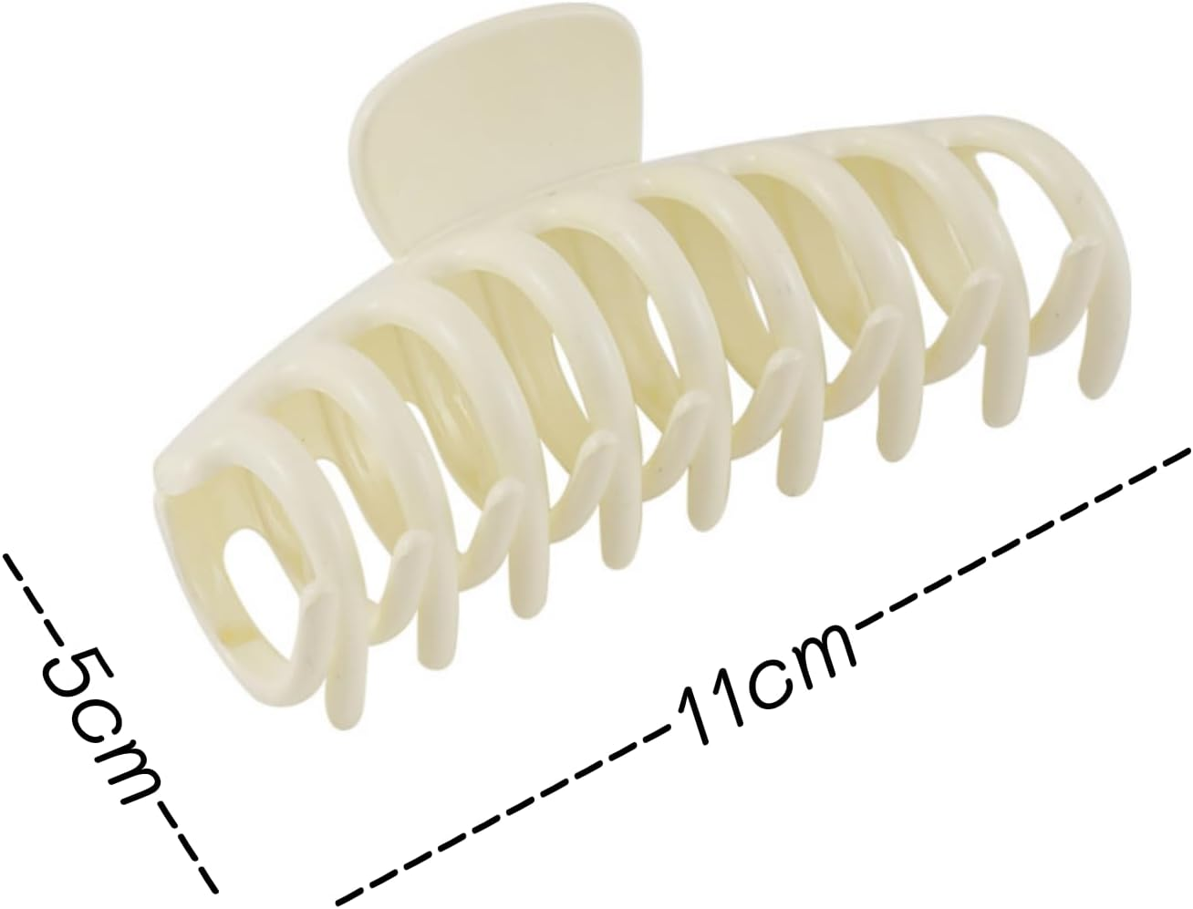 Hair Clips, Large Hair Claw Clips, Hair Pins, Hair Accessories for Women Girls Ladies Kids, Creamy White image number 5