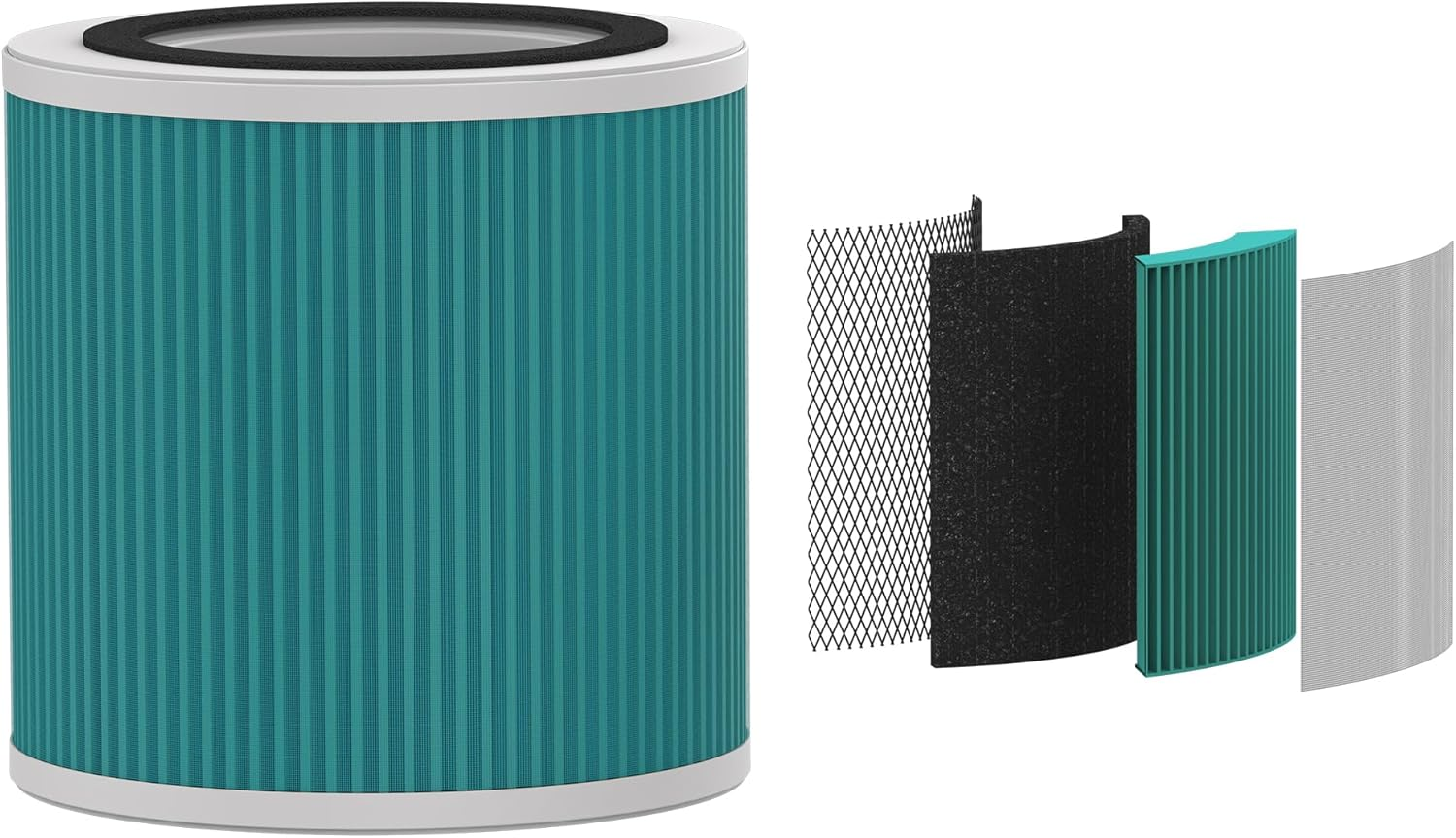 AROVEC Genuine Replacement Filter, Compatible with AV-P152PRO Smart True HEPA Air Purifier, 3-In-1 HEPA, Activated Carbon & Pre-Filter, Purifying Particles, Dust, Allergens, Bacteria & Odours (4-Pack) image number 6