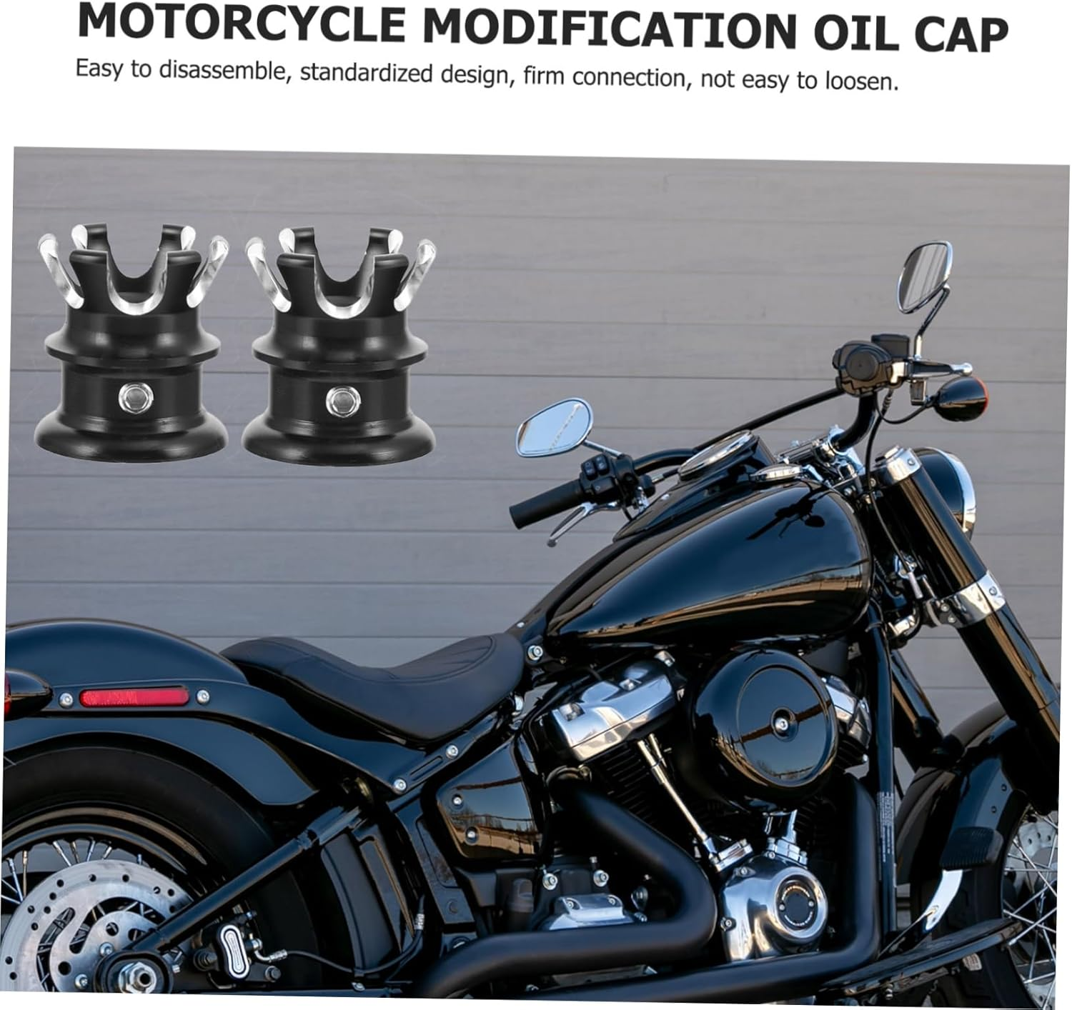 COOLHIYA 4Pcs Motorcycle Screw Cap Fuel Tank Cover Rotary Design for Motorcycle Parts Tank Accessory image number 2
