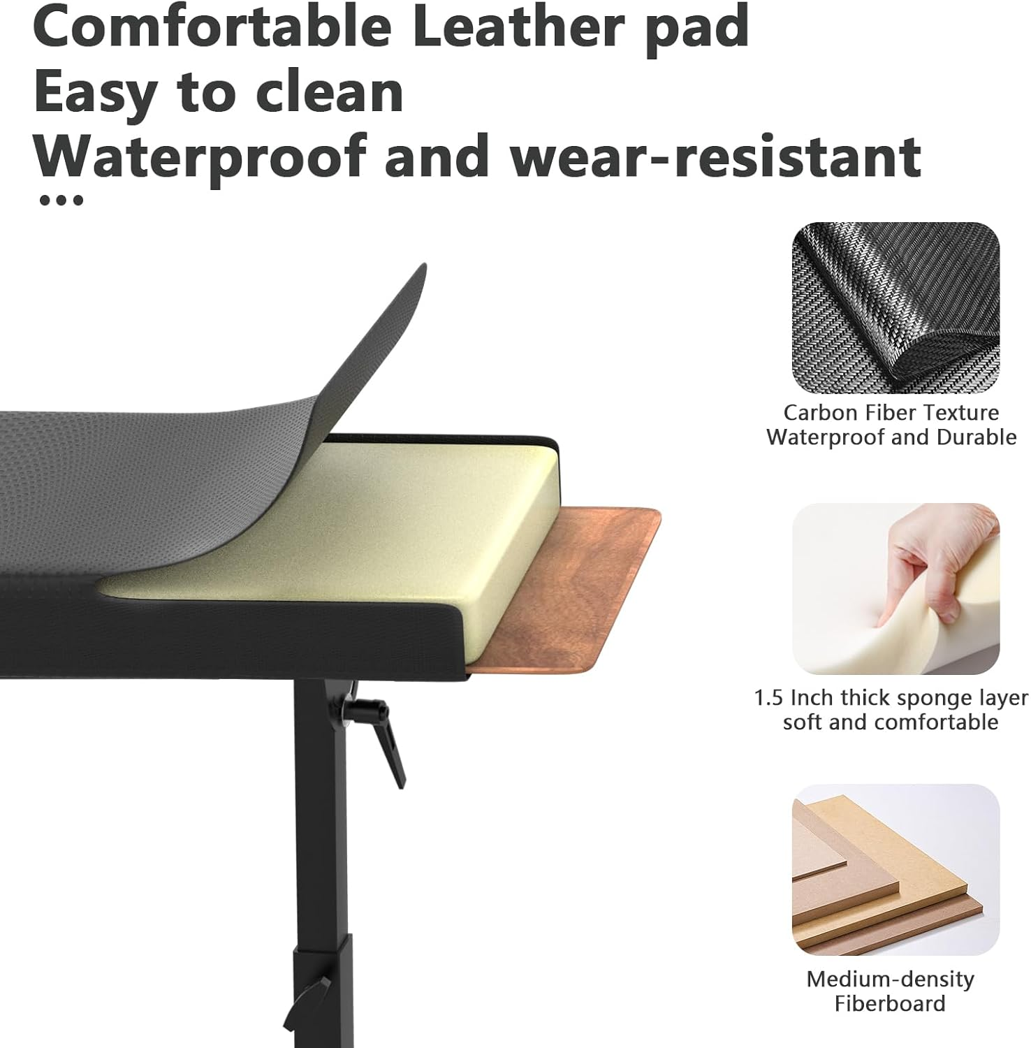 XL Tattoo Armrest Stand - ZHOOGE Oversized Tattoo Arm Leg Rest Stand Adjustable Height Soft Sponge Pad for Tattoo Studio Tattoo Supply image number 2