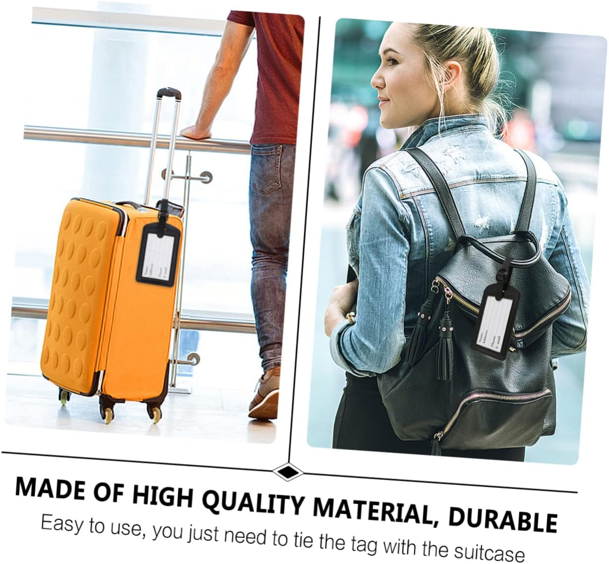 10 Pcs Luggage Tag Id Card Holder Card Holder Lanyard Card Holder Retractable Badge Holder Travel Bag Leather Travel Tags Travel Accessories Board the Plane image number 1