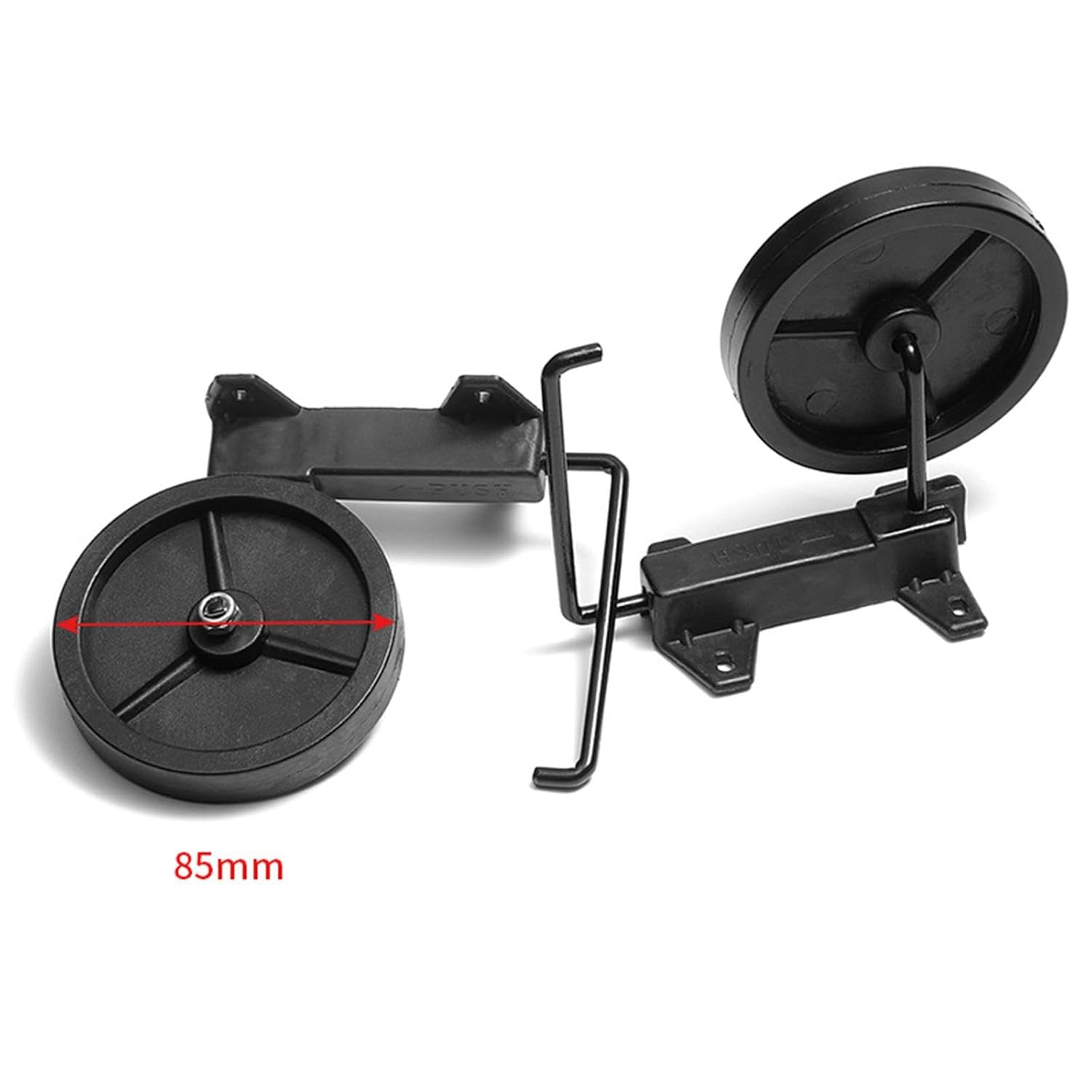 Magideal 2X Luggage Suitcase Wheels Luggage Wheels Durable Black Travel Suitcases Wheels Folding Wheels for Suitcase Luggage Box Parts