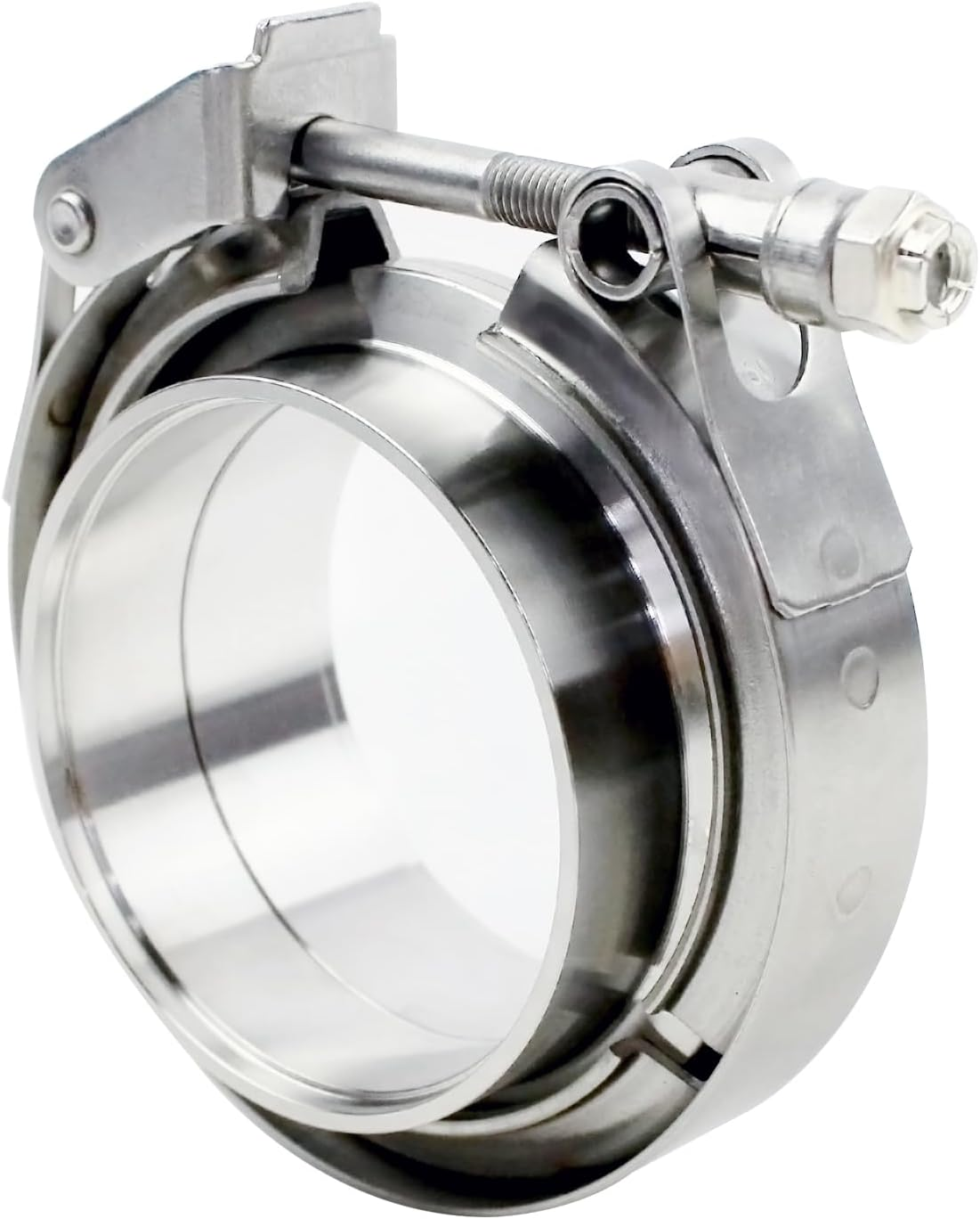 ROADFORMER 2.75 Inch V Band Clamp - 2 Sets of Quick Release Vband Clamps with Male Female Flanges Stainless Steel for Exhaust System, Turbocharger, Downpipe and Mufflers (2.75" - 2 Pack)