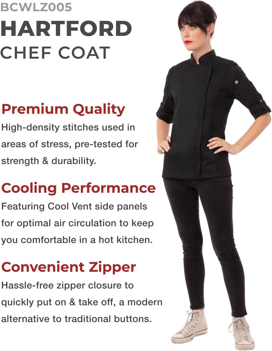 Chef Works Women'S Hartford Chef Coat