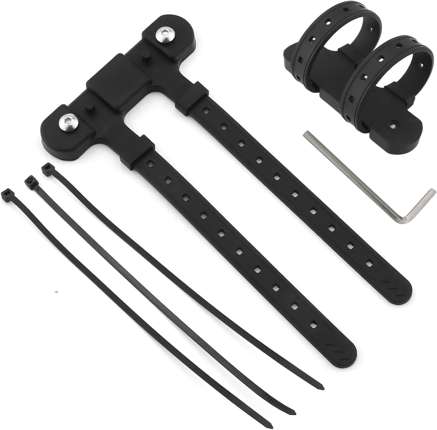 Bike Bottle Cage, Bike Bottle Cage Mount Base Non-Hole Mounting Clip Cup Mounting Base Fits Most Stroller Drink Holder Silicone (Black)