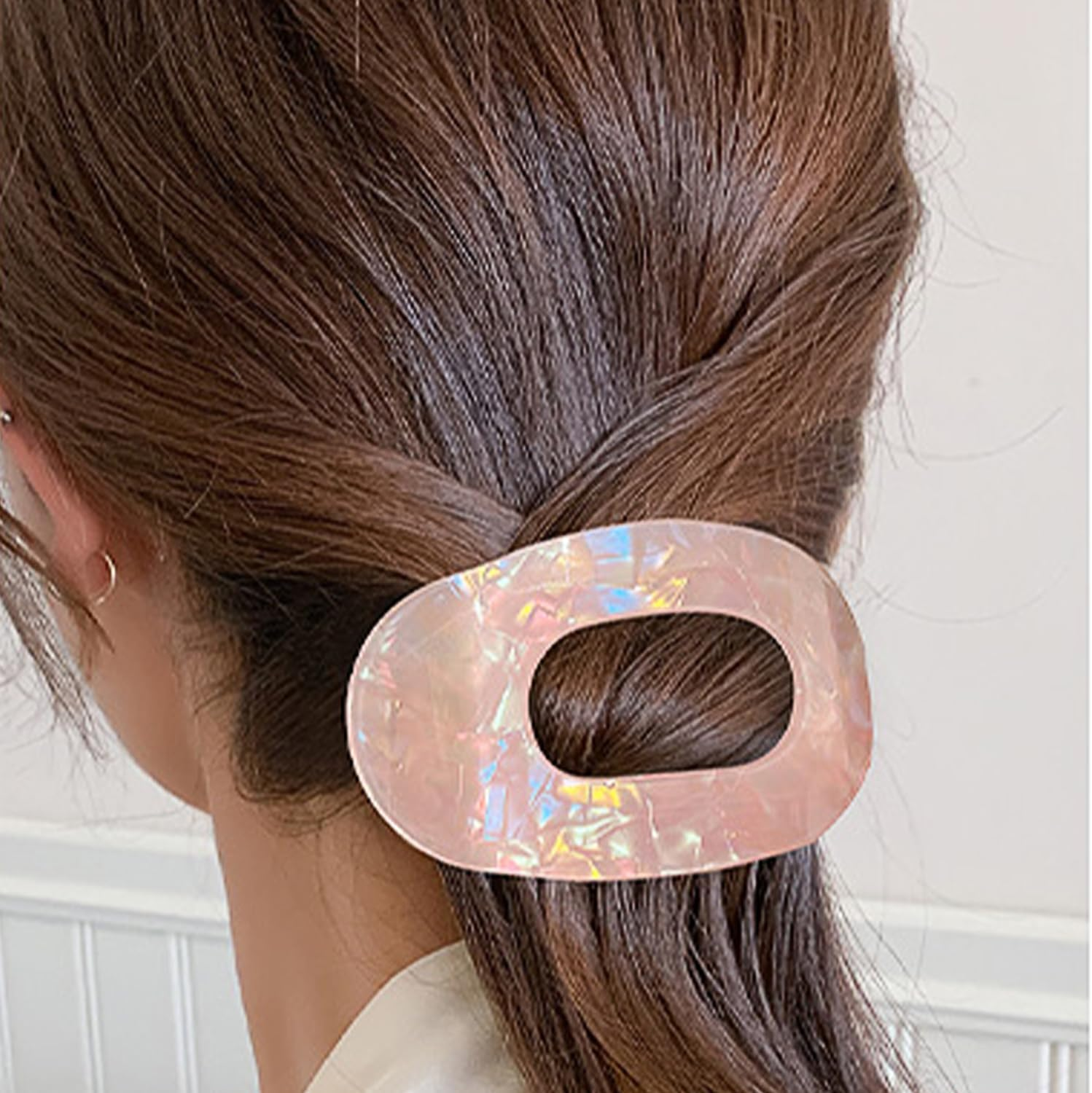 4 Colourful Clips French Flat Hair Bands Essential Accessories for Fashion Women Hair Clips at the Back of Head image number 3