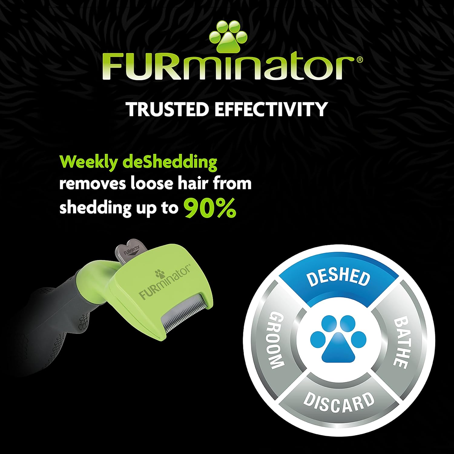 Furminator Undercoat Deshedding Tool for Small Short Hair Dogs 4.5-9 Kg T691653 image number 3