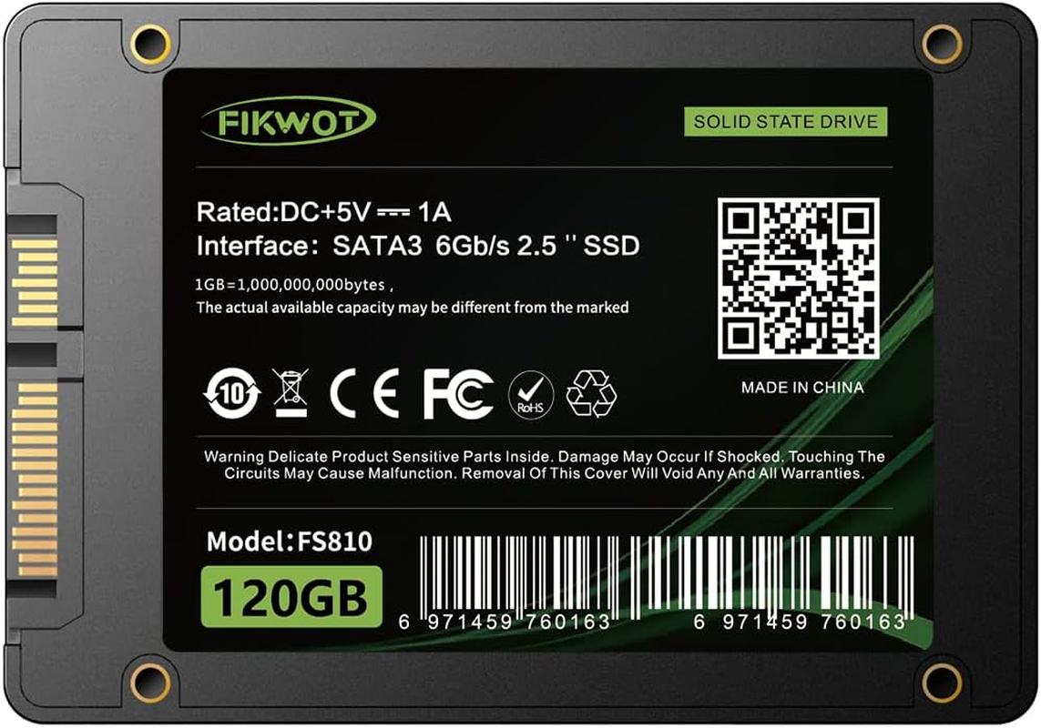SATA SSD 500GB 2.5 SATA III 6Gb/S, up to 560Mb/S, 3D TLC NAND, Internal Solid State Drive for Laptop PC Desktop, FS810 image number 5