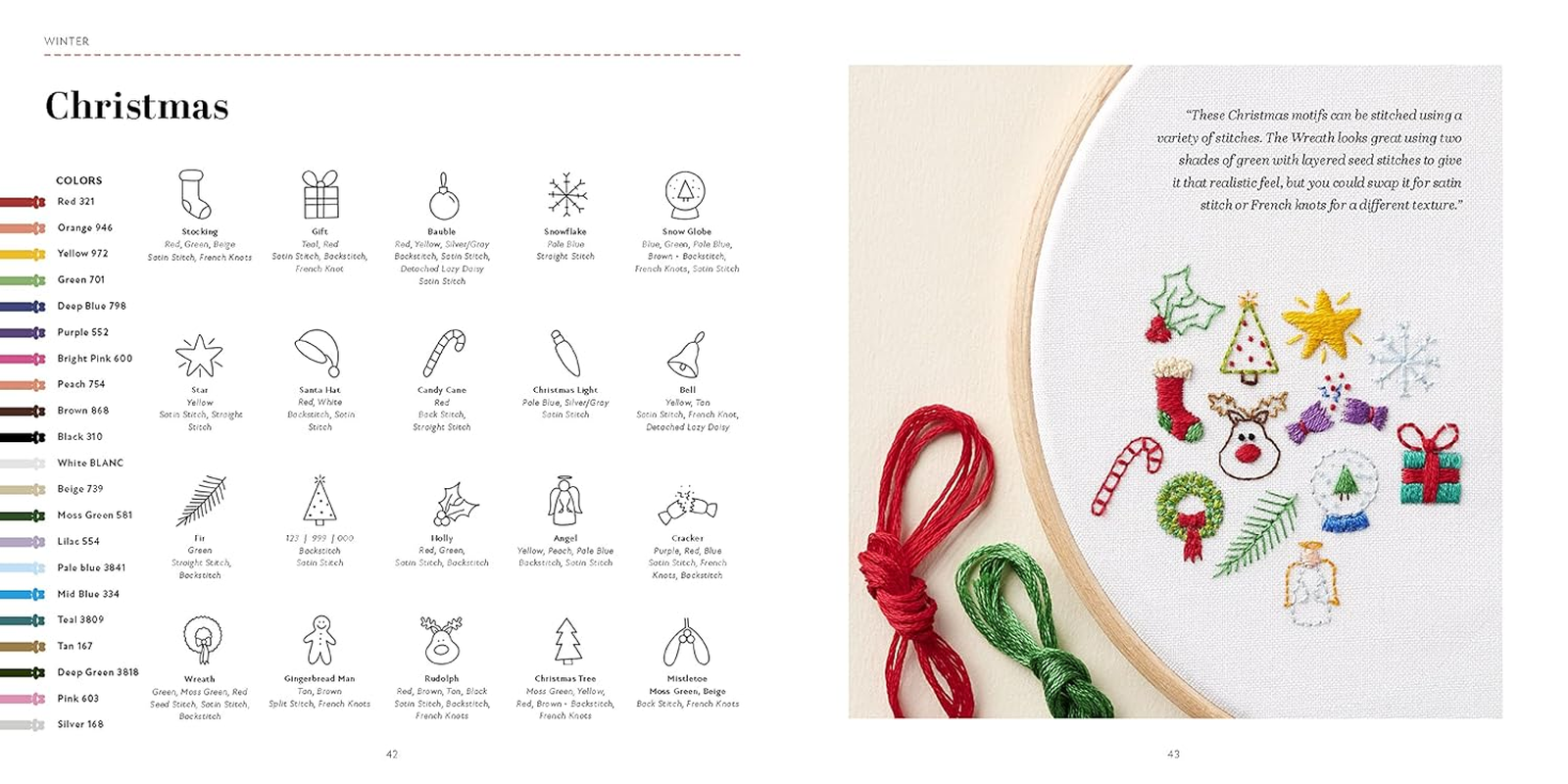 365 Days of Stitches: Keep a Personal Embroidery Journal: Motifs, Techniques, Templates image number 3