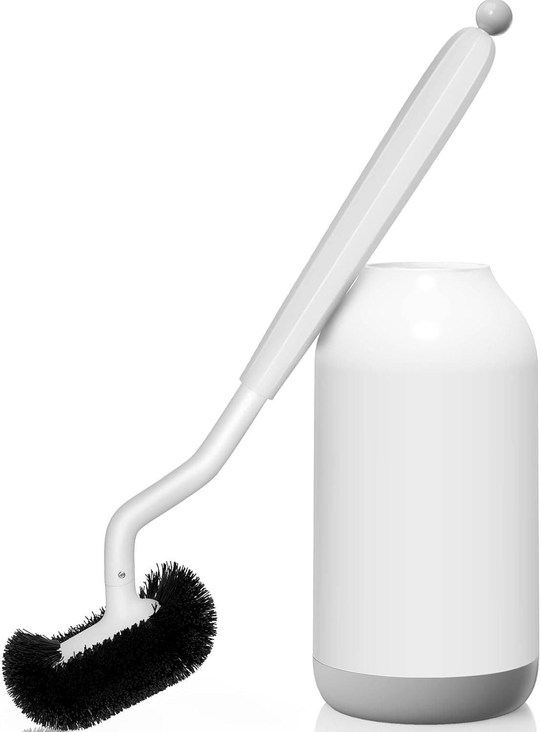 HAMITOR Toilet Brush and Holder Set: Durable Materials Toilet Brush, Water-Resistant and Easy to Dry Toilet Brush Set,Toilet Brush Space-Saving Design,Suitable for Bathroom Cleaning Value Pack image number 3