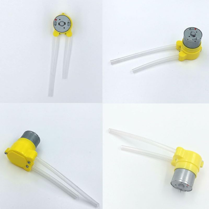 WADY 2Pcs 12V DC Peristaltic Dosing Pump, 60Ml/Min Low Flow Liquid Transfer Pump with Quick Connector for Aquarium, Laboratory Analytical Equipment, Small Precision Dosing Head image number 3